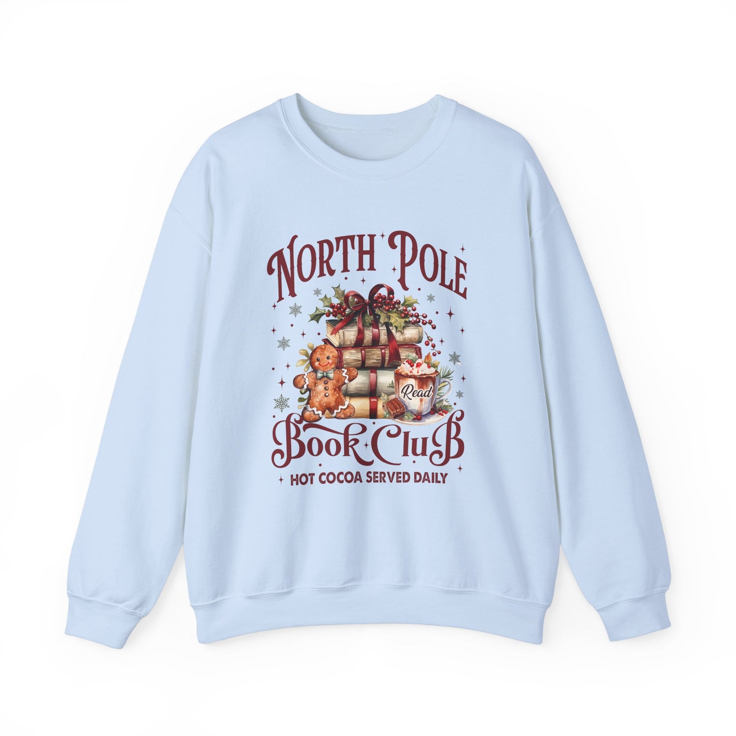 North Pole Book Club Unisex Heavy Blend™ Crewneck Sweatshirt - size S - 3X