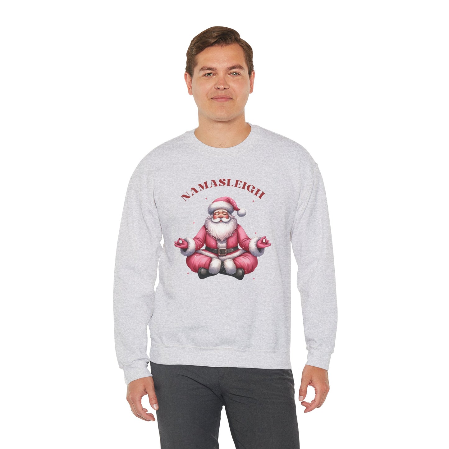 Santa Namasleigh Unisex Heavy Blend™ Crewneck Sweatshirt - size S - 3X