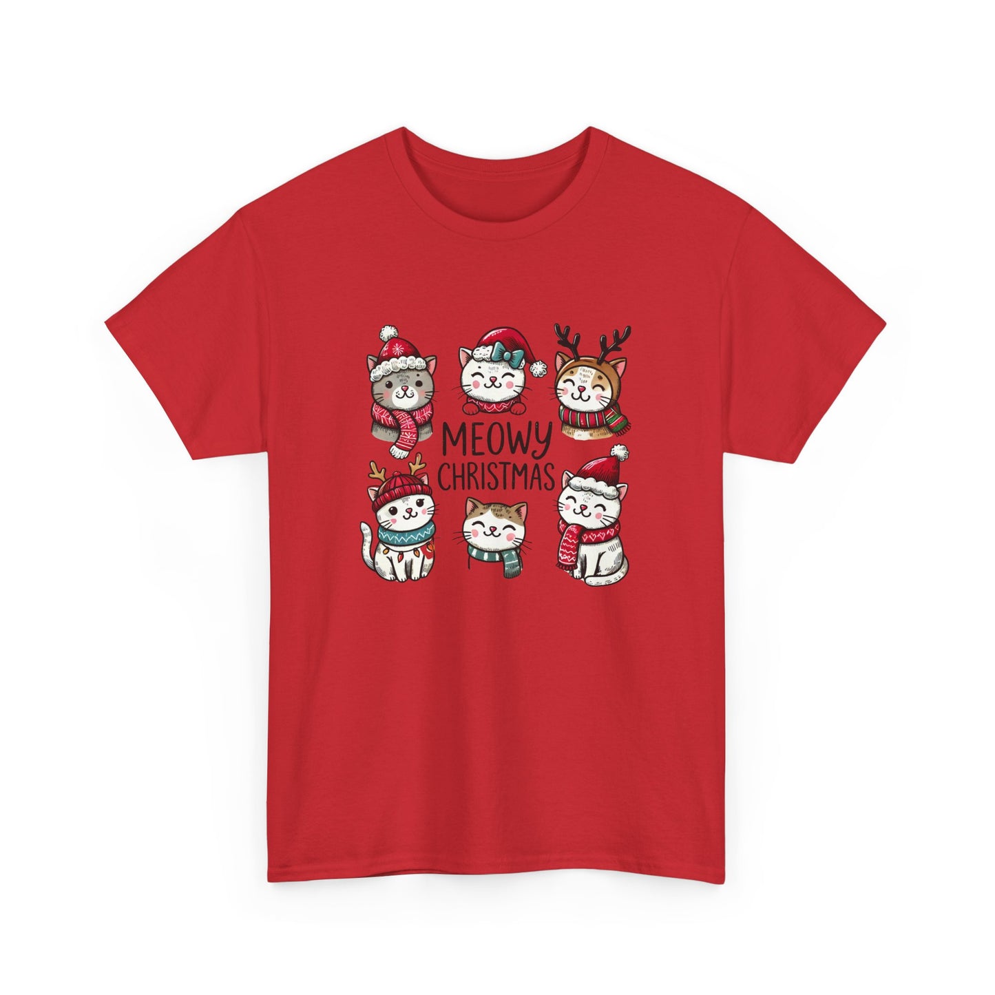 Meowy Christmas Unisex T-shirt - sizes S - 5X