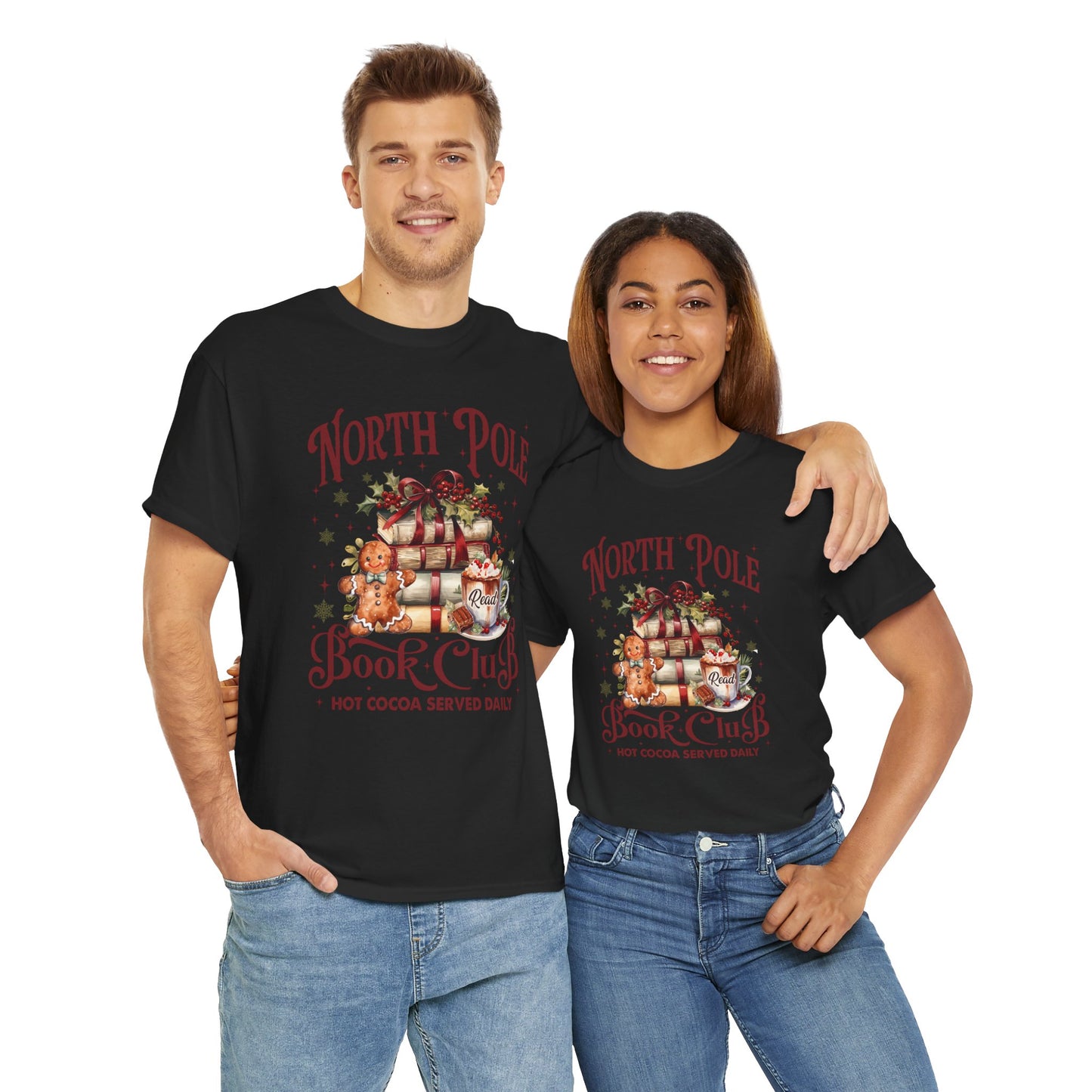 North Pole Book Club Unisex Heavy Cotton Tee - sizes S - 3X