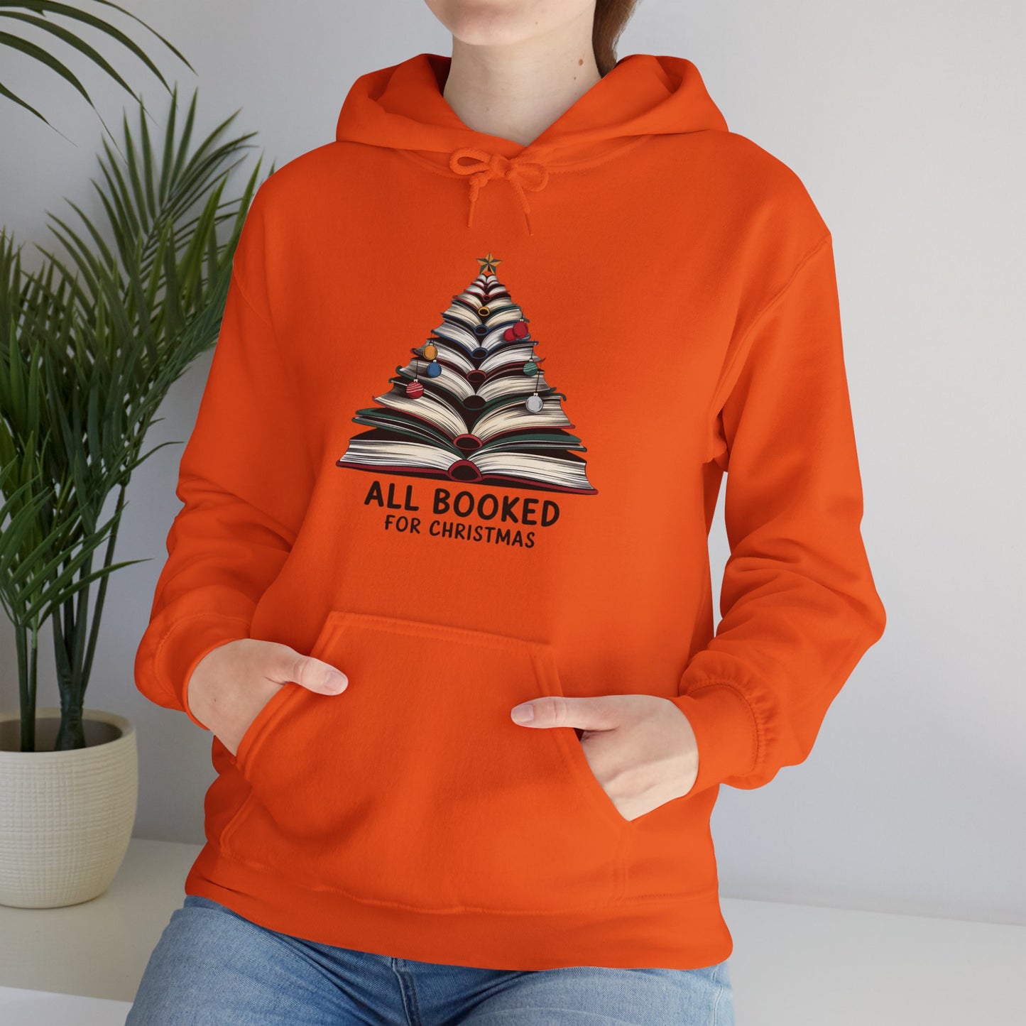 All Booked for Christmas Unisex Heavy Blend™ Hooded Sweatshirt - size S - 3X