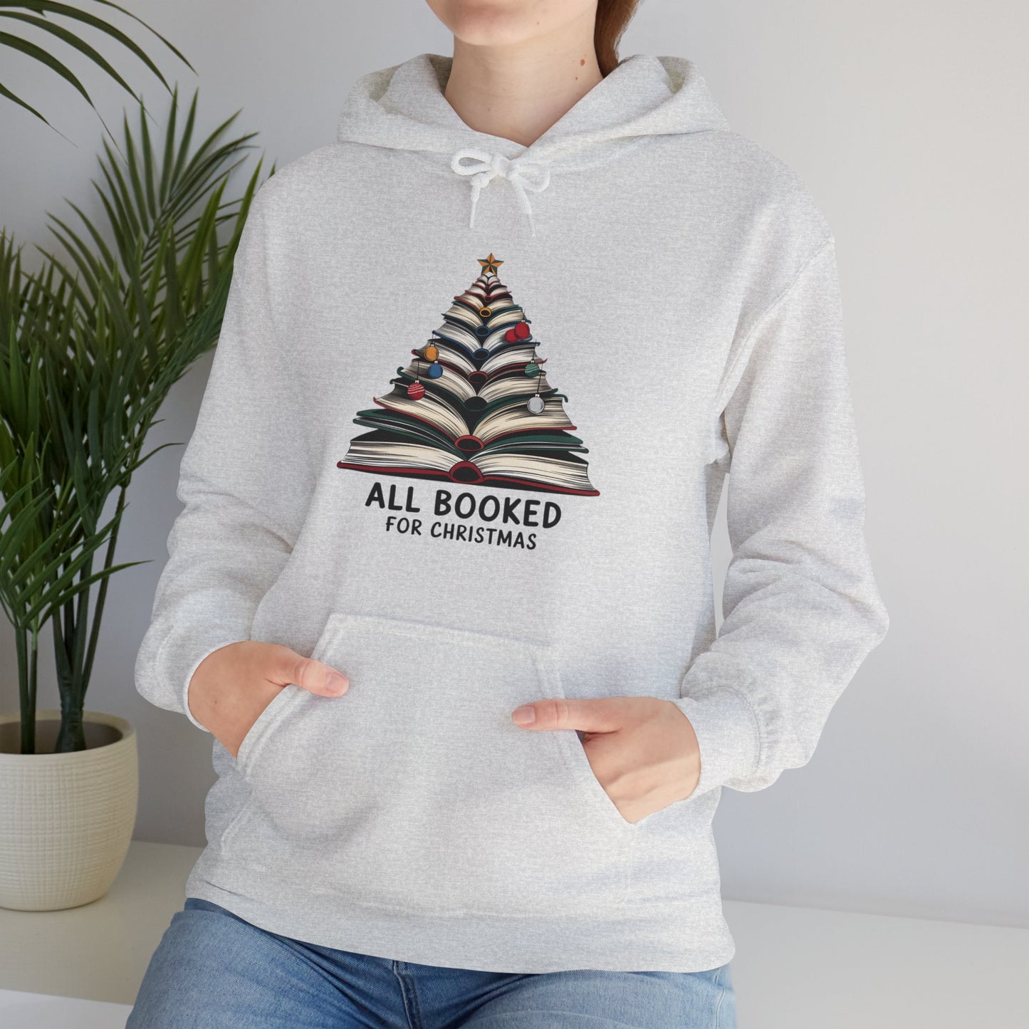 All Booked for Christmas Unisex Heavy Blend™ Hooded Sweatshirt - size S - 3X