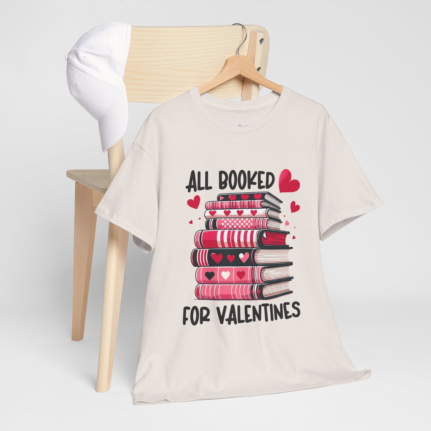Valentine's Day Book Lover Unisex Tee - sizes S - 5X