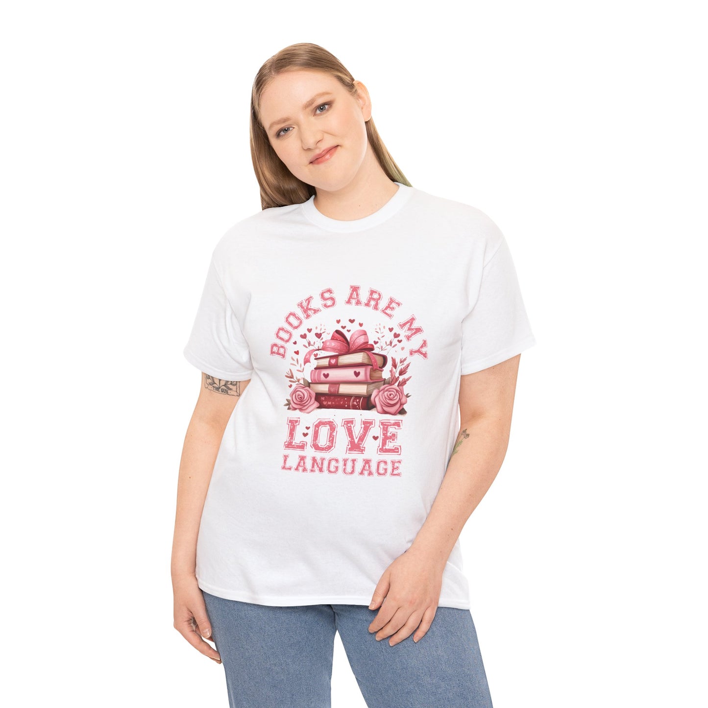 Books are My Love Language Unisex Tee - Valentine's Day Gift for Book Lovers