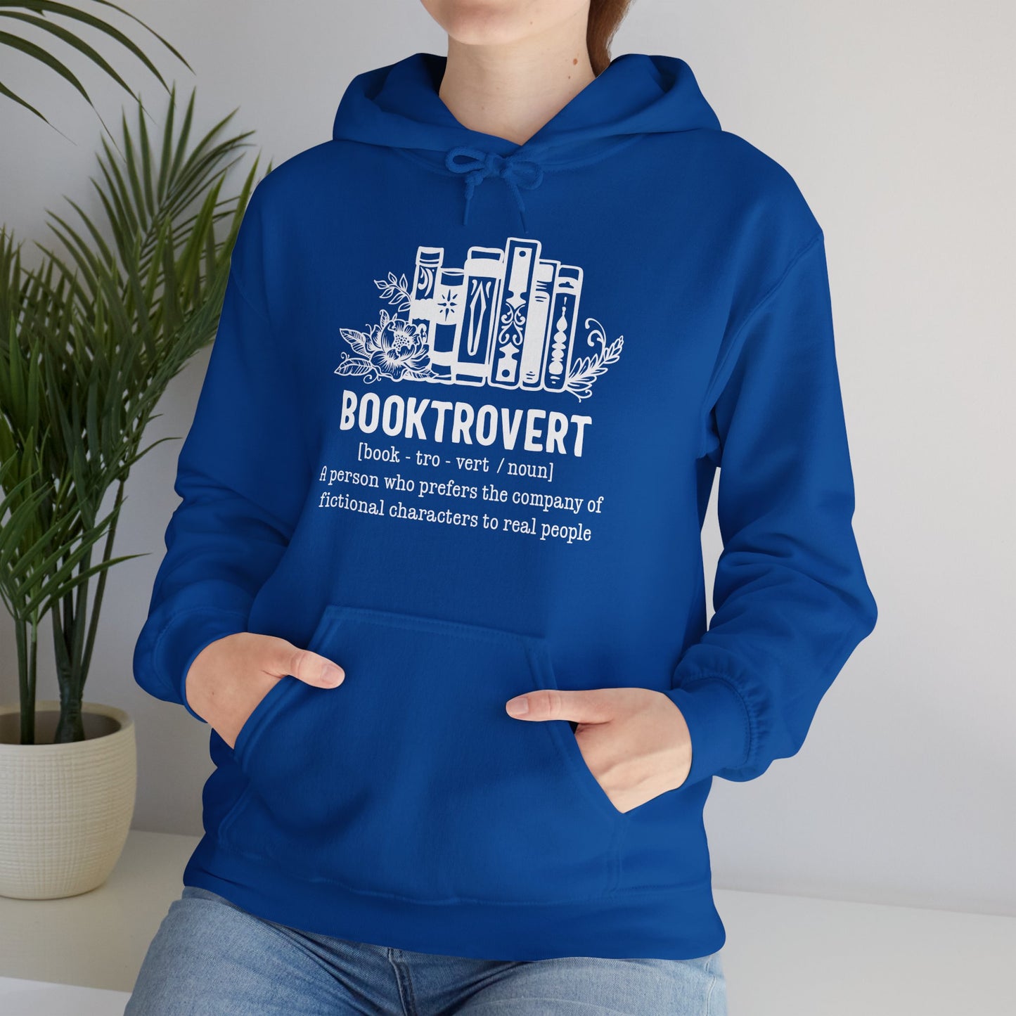 Booktrovert Hooded Sweatshirt - Funny Book Lover Gift - Warm & Cozy