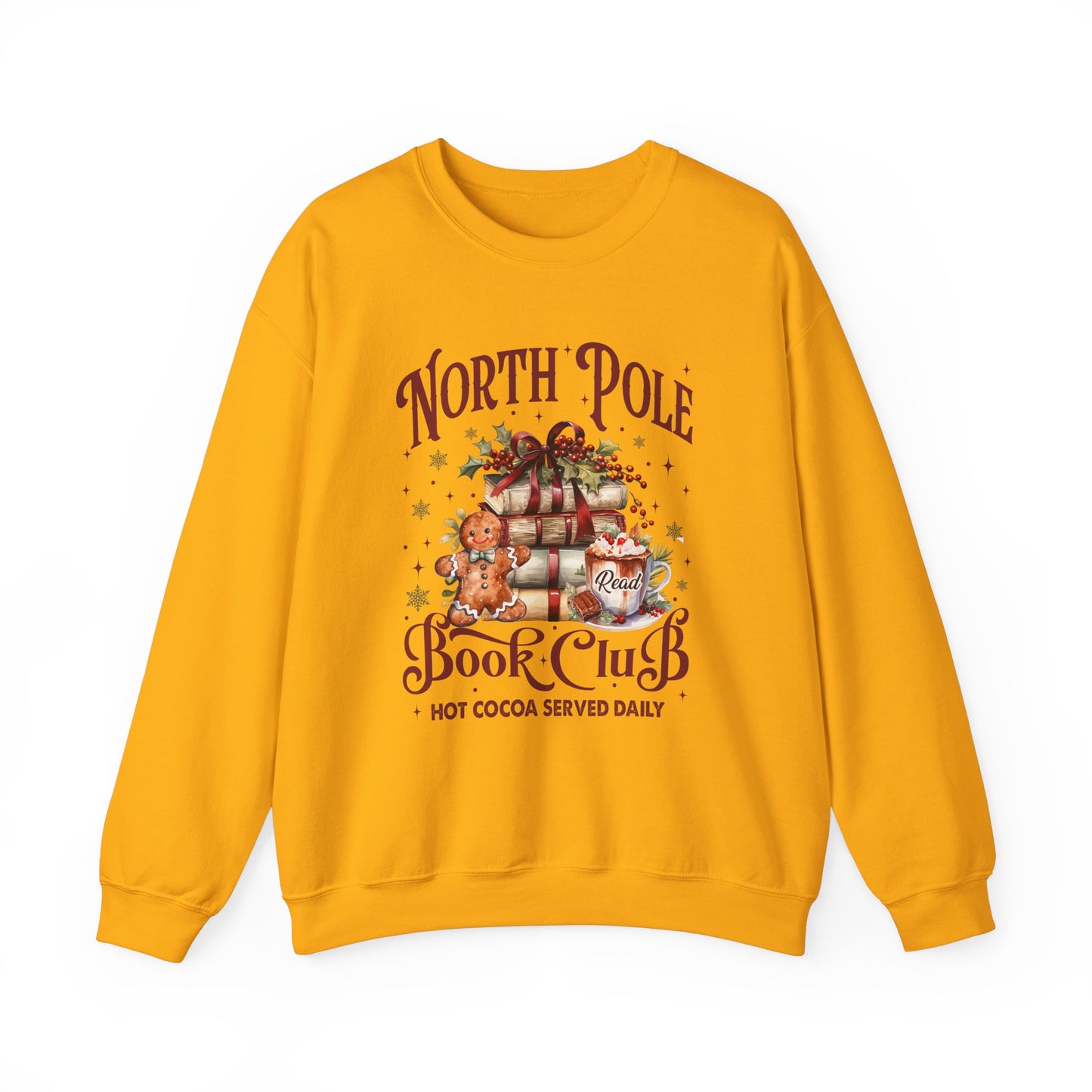 North Pole Book Club Unisex Heavy Blend™ Crewneck Sweatshirt - size S - 3X