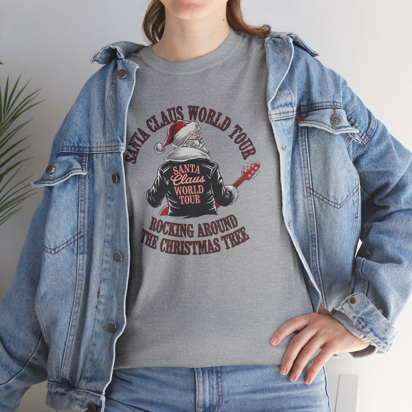 Santa Claus World Tour Unisex Tee - Sizes S-5X - Christmas Holiday Funny Shirt