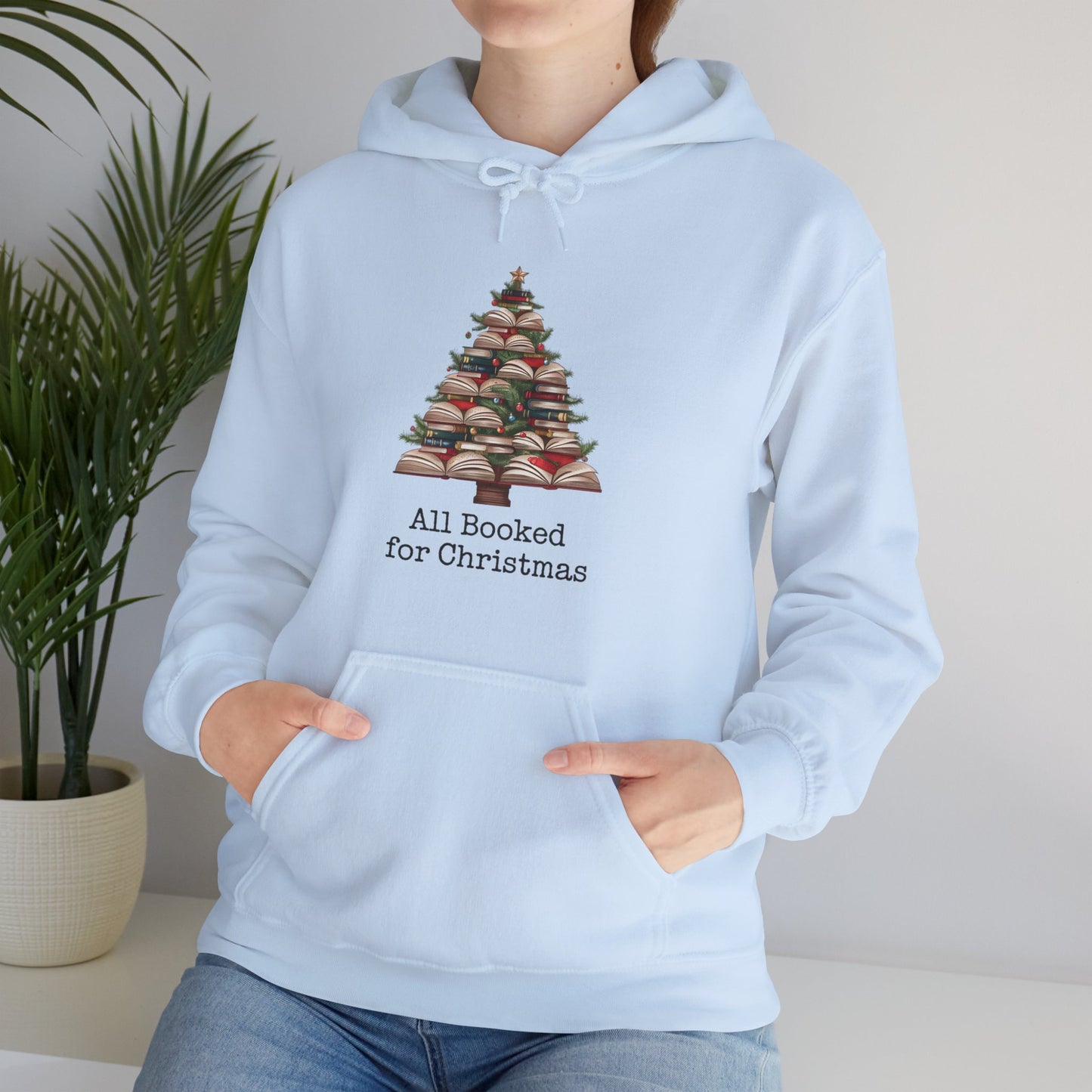 All Booked for Christmas Unisex Heavy Blend™ Hooded Sweatshirt - sizes S - 3X