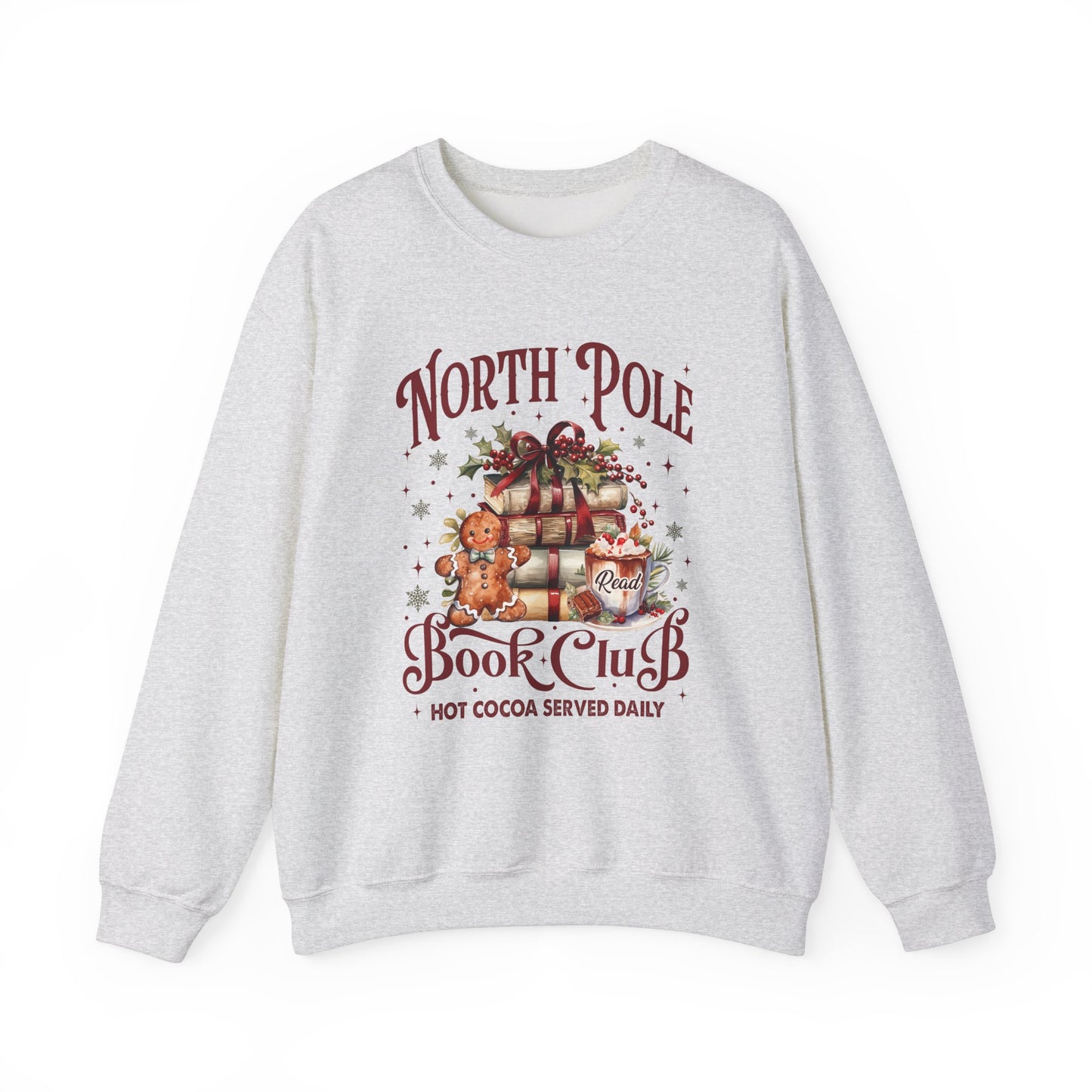 North Pole Book Club Unisex Heavy Blend™ Crewneck Sweatshirt - size S - 3X