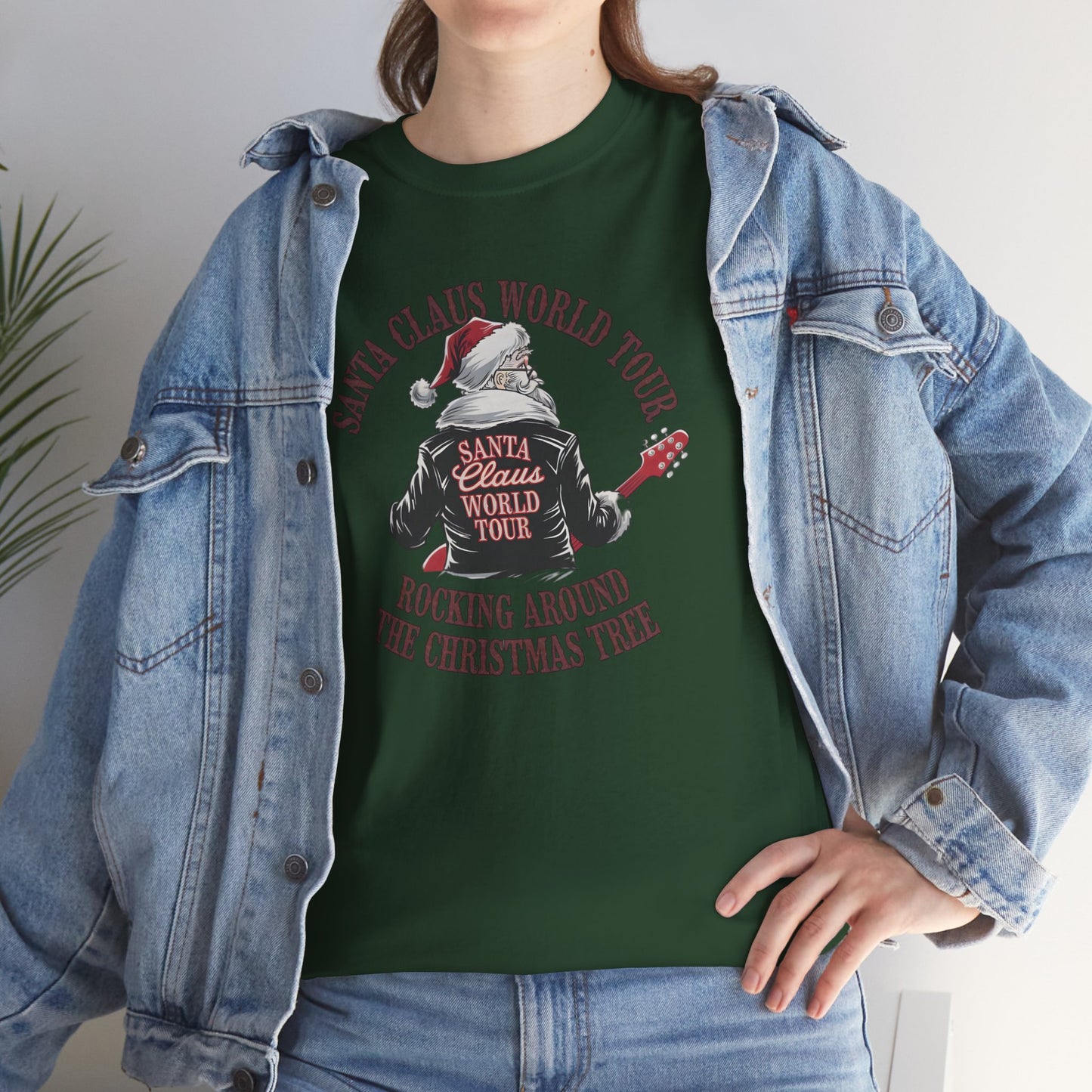 Santa Claus World Tour Unisex Tee - Sizes S-5X - Christmas Holiday Funny Shirt