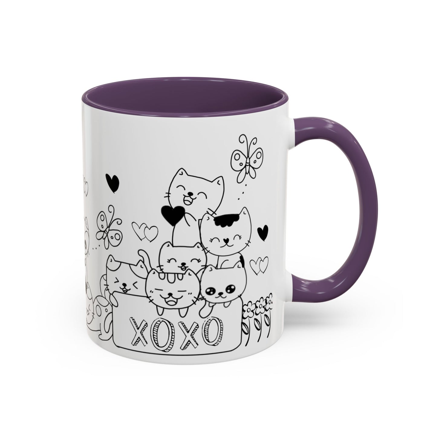 Coffee Mug - Valentine's Day Cat Love Mug for Cat Lovers