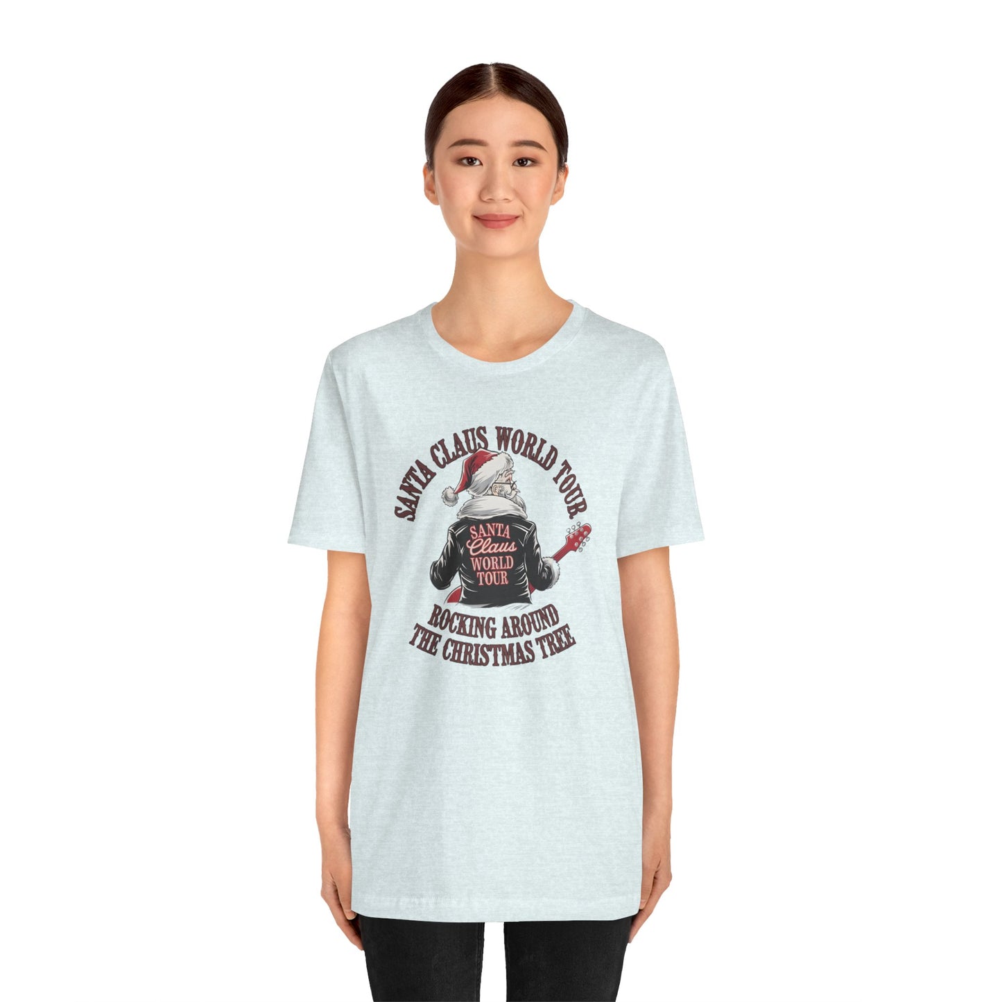 Santa Claus World Tour Tee - Festive Christmas Unisex Jersey Short SleeveT-Shirt - sizes S-3X