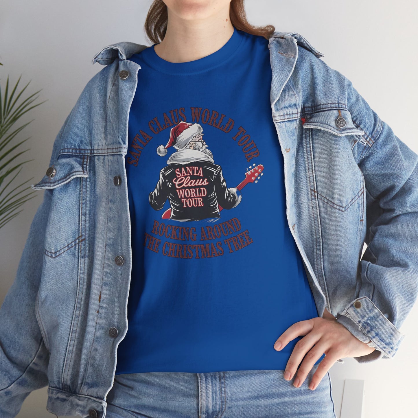 Santa Claus World Tour Unisex Tee - Sizes S-5X - Christmas Holiday Funny Shirt