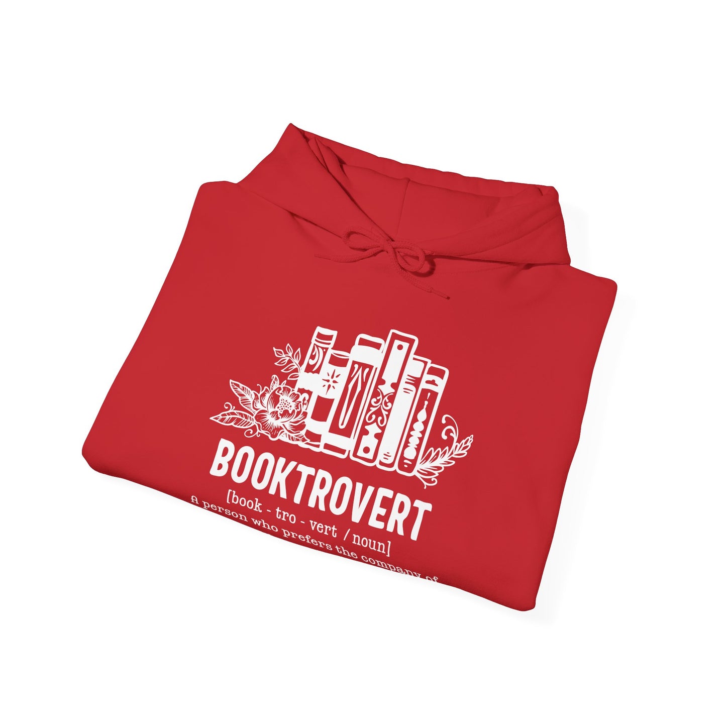 Booktrovert Hooded Sweatshirt - Funny Book Lover Gift - Warm & Cozy