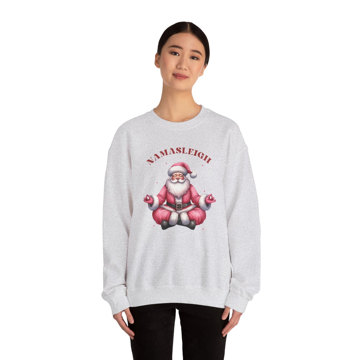 Santa Namasleigh Unisex Heavy Blend™ Crewneck Sweatshirt - size S - 3X