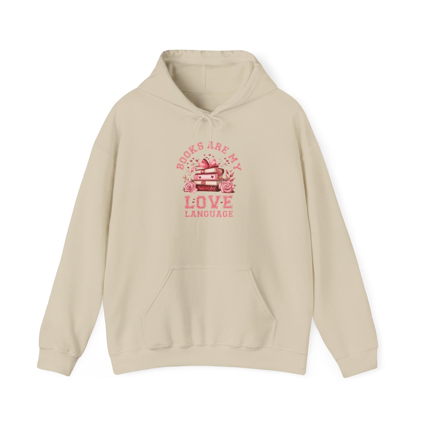 Books are My Love Language Hooded Sweatshirt - sizes S - 5X
