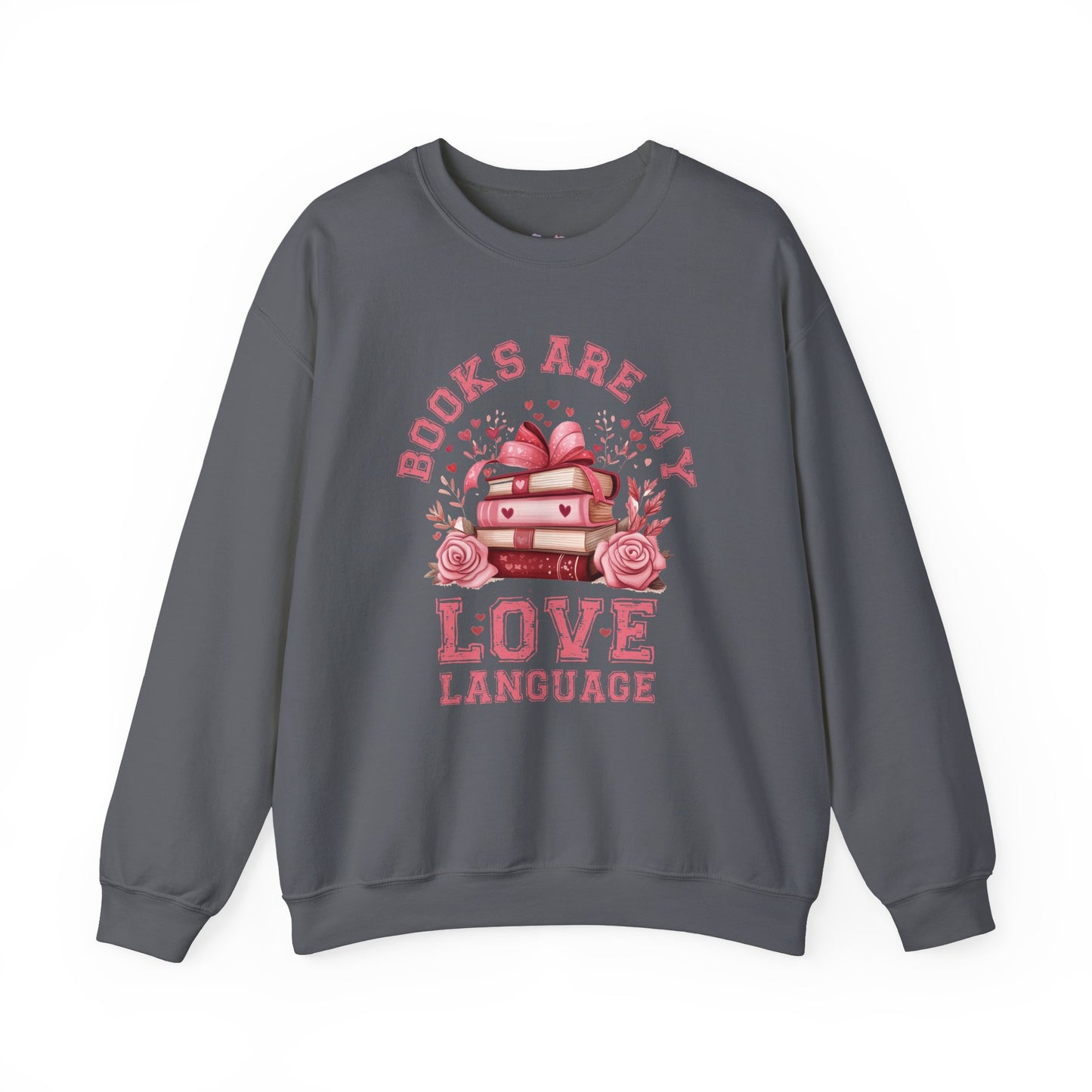 Books are my Love Language Unisex Heavy Blend Crewneck Sweatshirt - size S - 5X