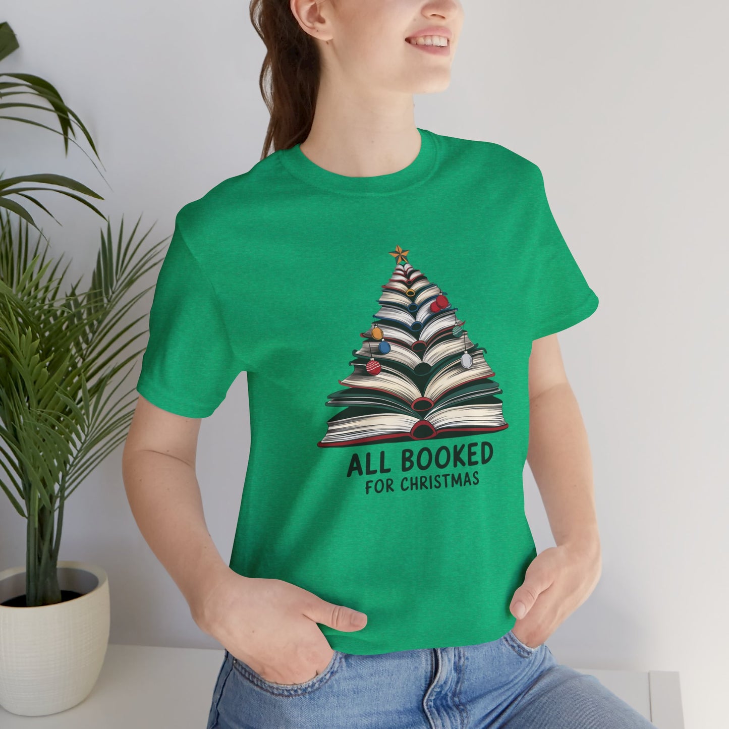 All Booked for Christmas Unisex Jersey Short Sleeve T-shirt - sizes S - 3X