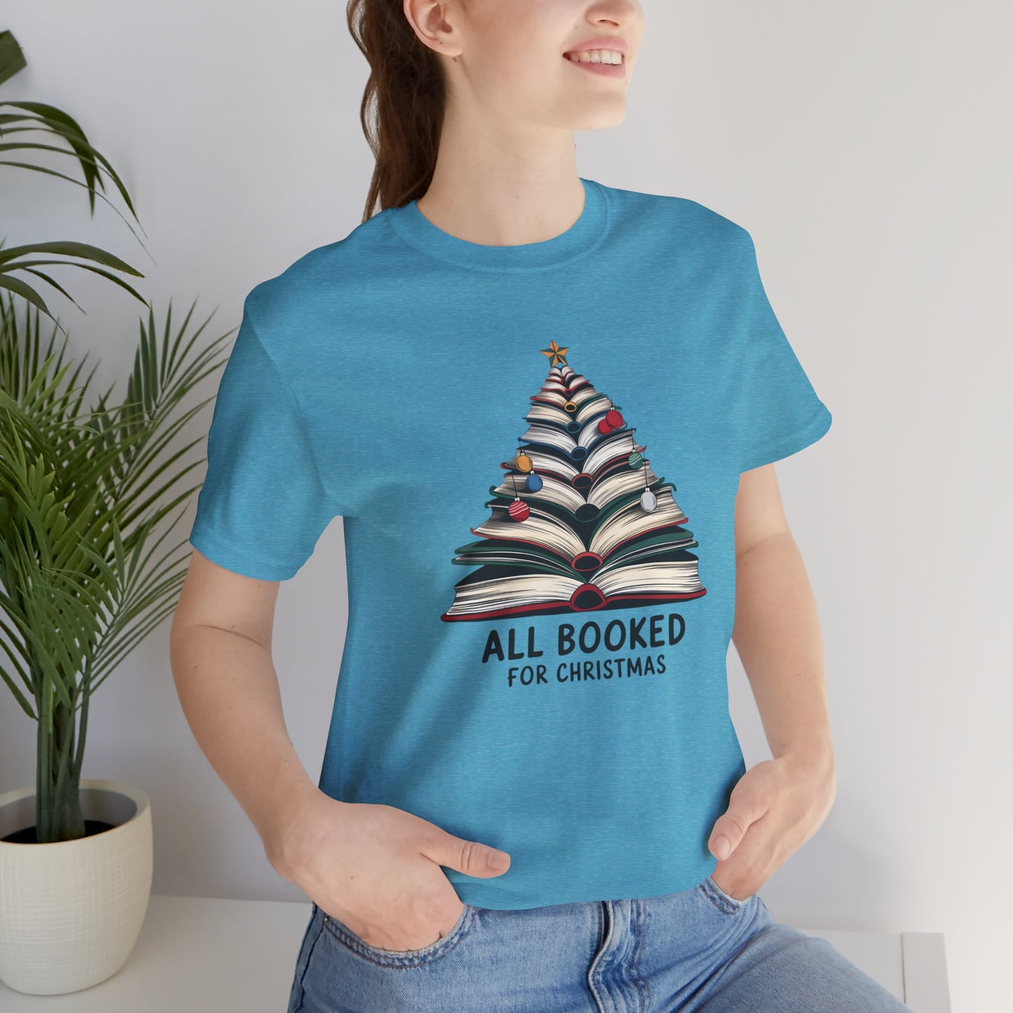 All Booked for Christmas Unisex Jersey Short Sleeve T-shirt - sizes S - 3X