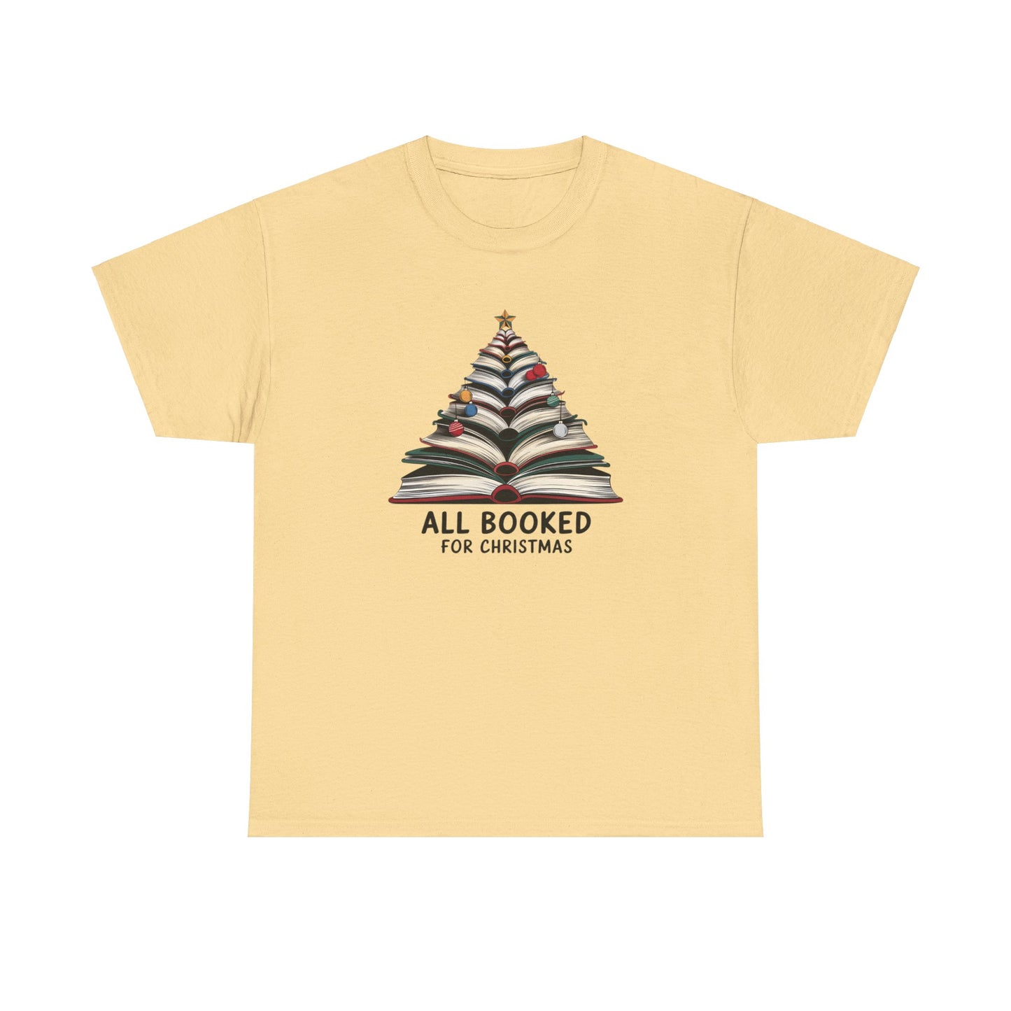 All Booked for Christmas Unisex Heavy Cotton T-shirt - sizes S - 5X