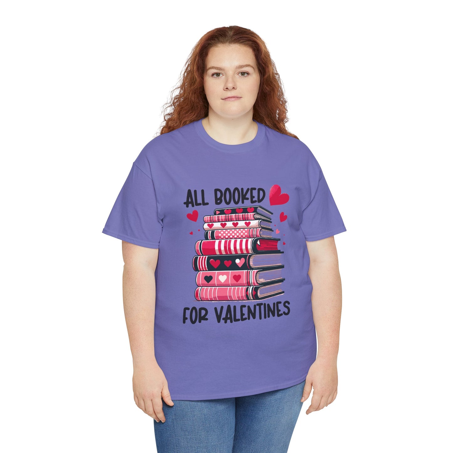 Valentine's Day Book Lover Unisex Tee - sizes S - 5X
