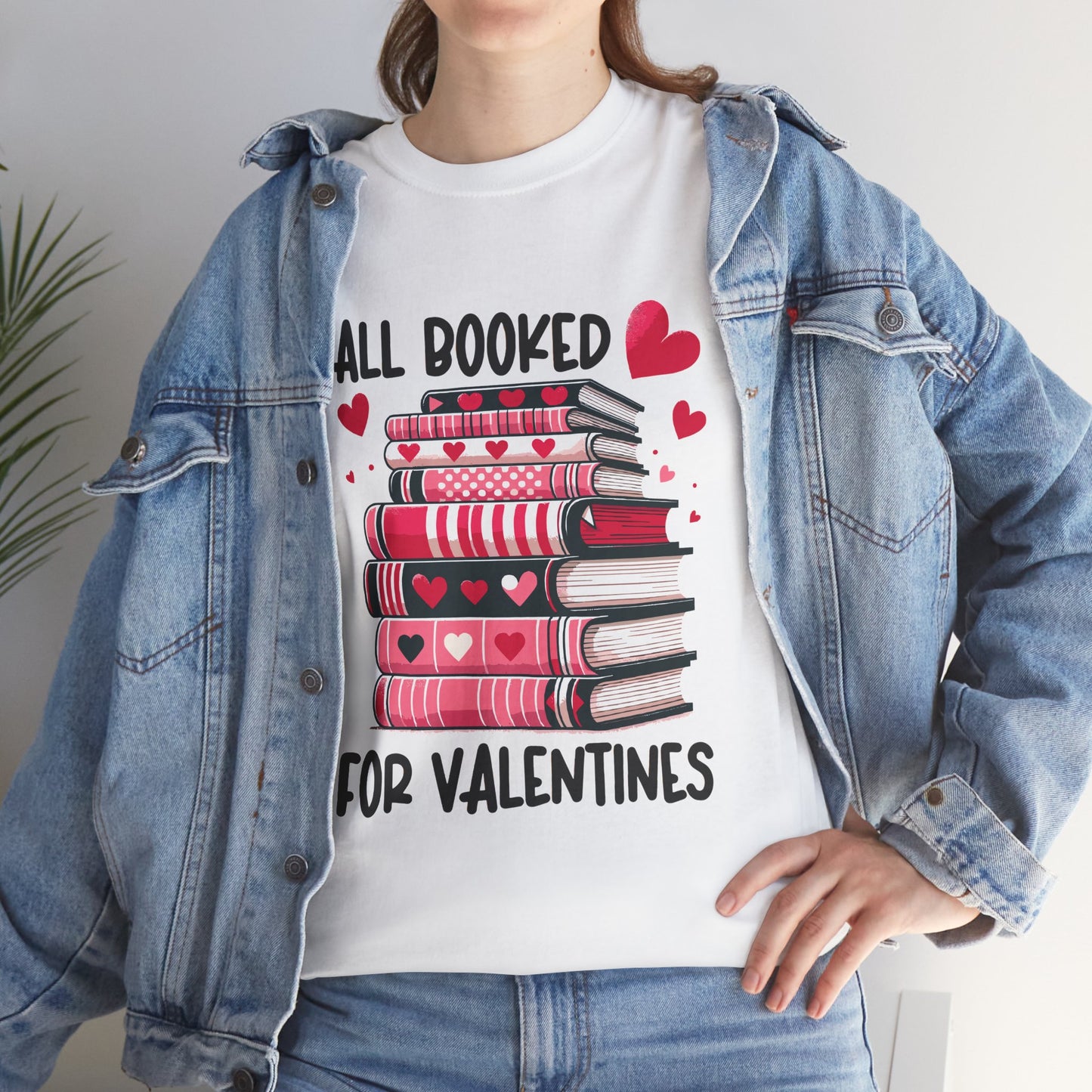 Valentine's Day Book Lover Unisex Tee - sizes S - 5X