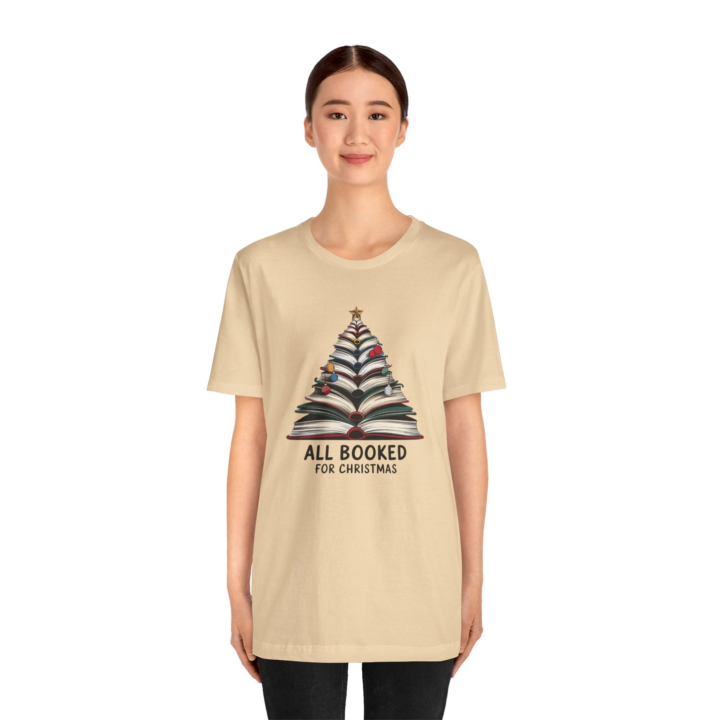 All Booked for Christmas Unisex Jersey Short Sleeve T-shirt - sizes S - 3X