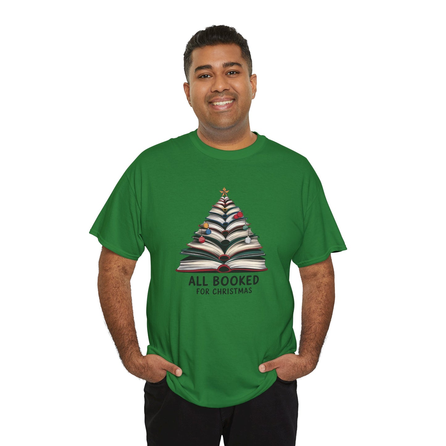 All Booked for Christmas Unisex Heavy Cotton T-shirt - sizes S - 5X
