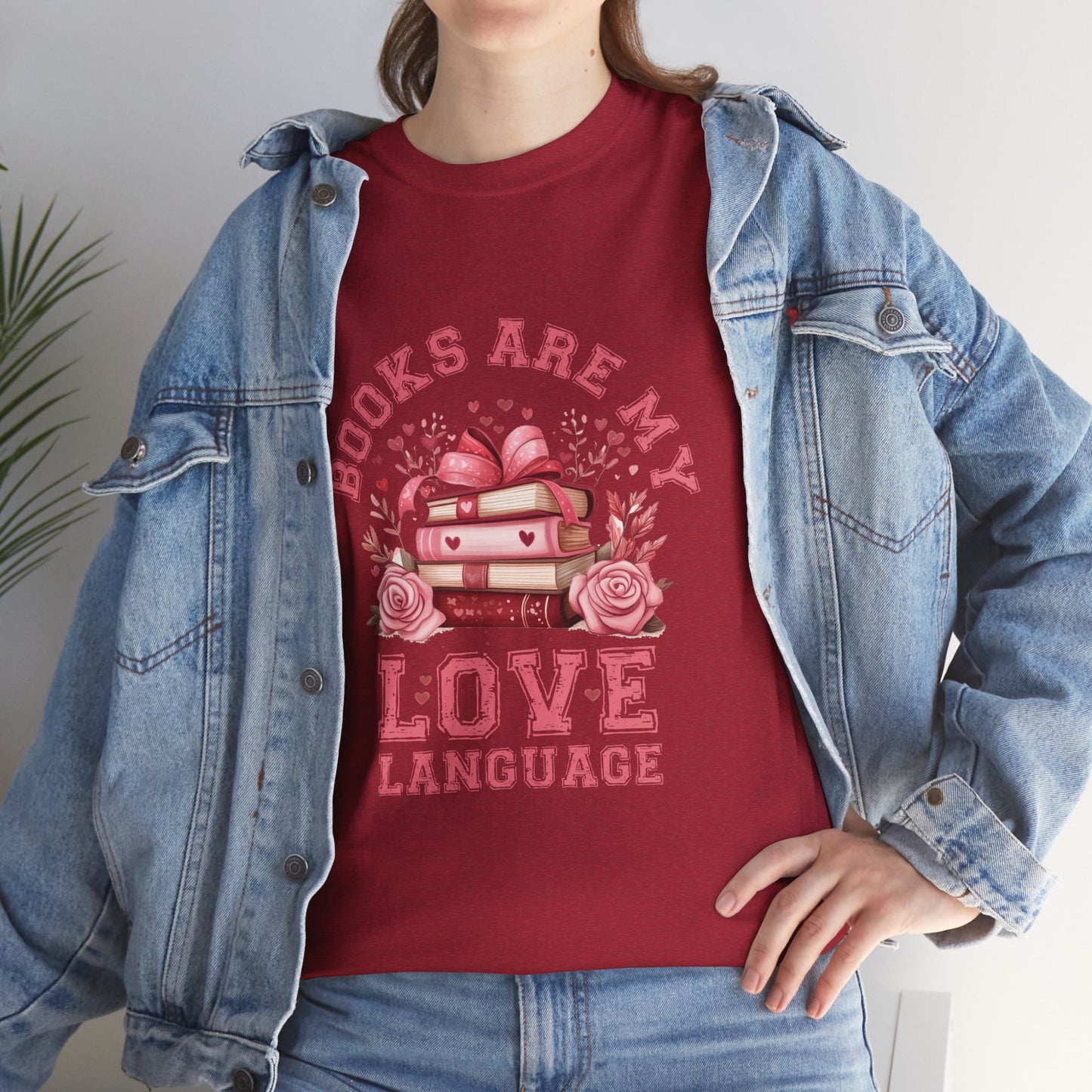 Books are My Love Language Unisex Tee - Valentine's Day Gift for Book Lovers