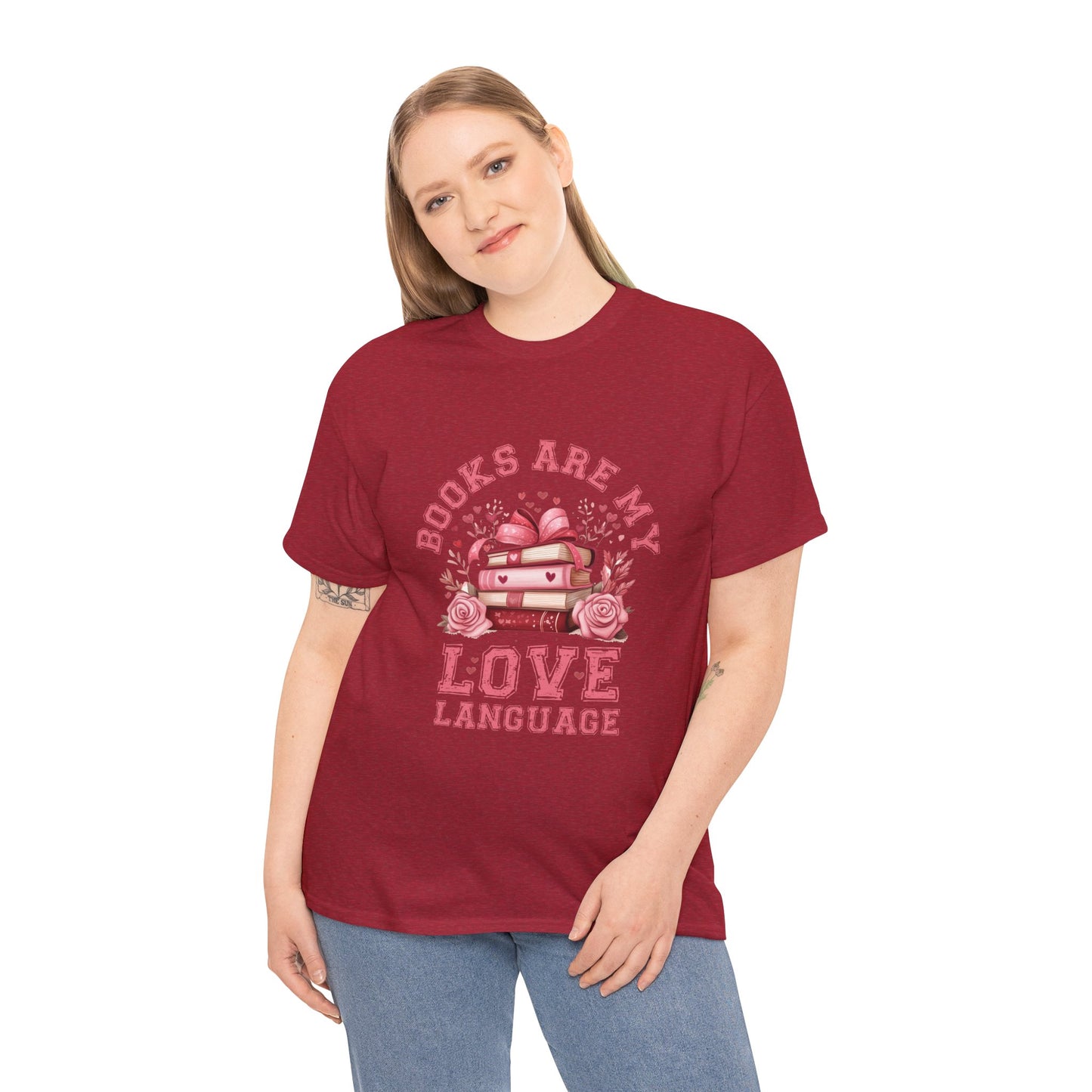 Books are My Love Language Unisex Tee - Valentine's Day Gift for Book Lovers