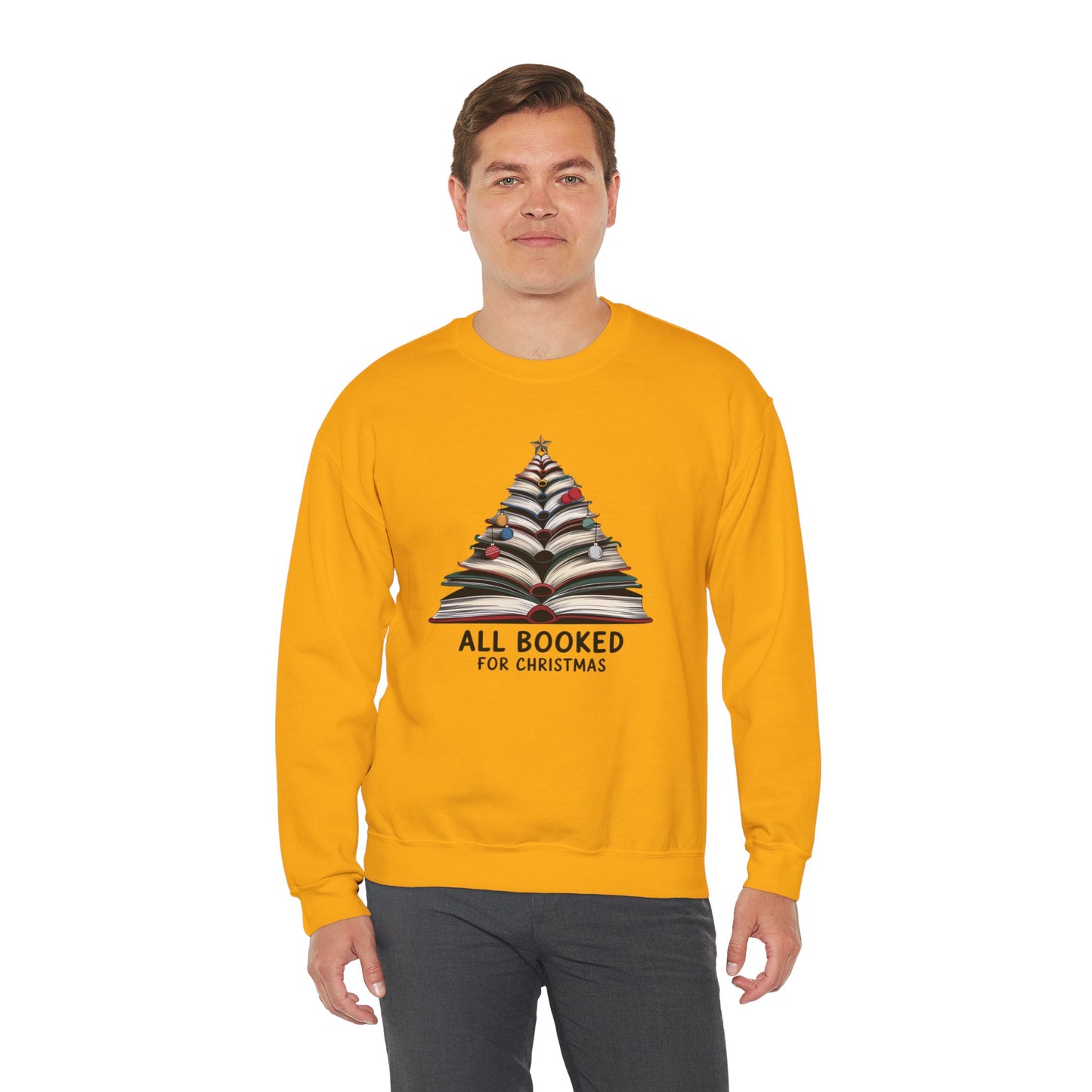 All Booked for Christmas Unisex Heavy Blend™ Crewneck Sweatshirt - sizes S - 3X