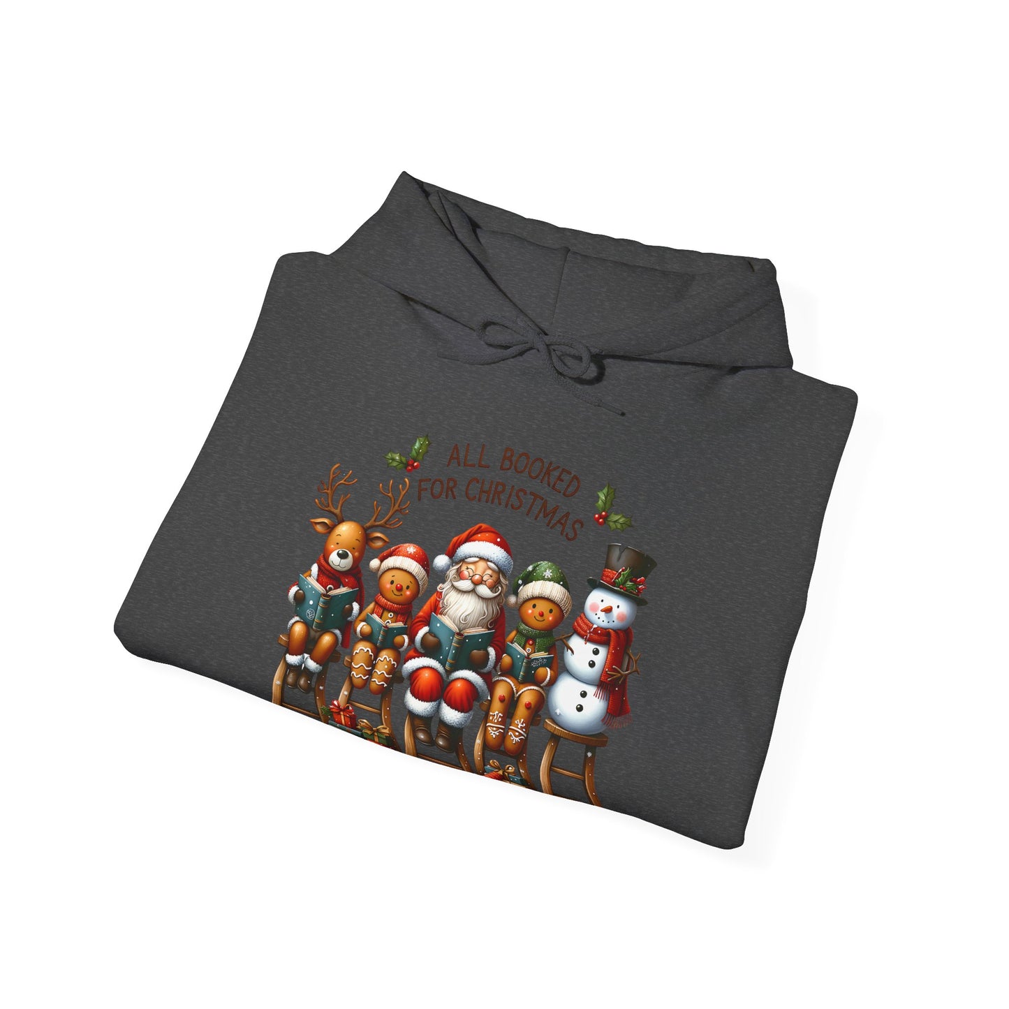 Christmas Bookish UnisexHoodie - All Booked For Christmas