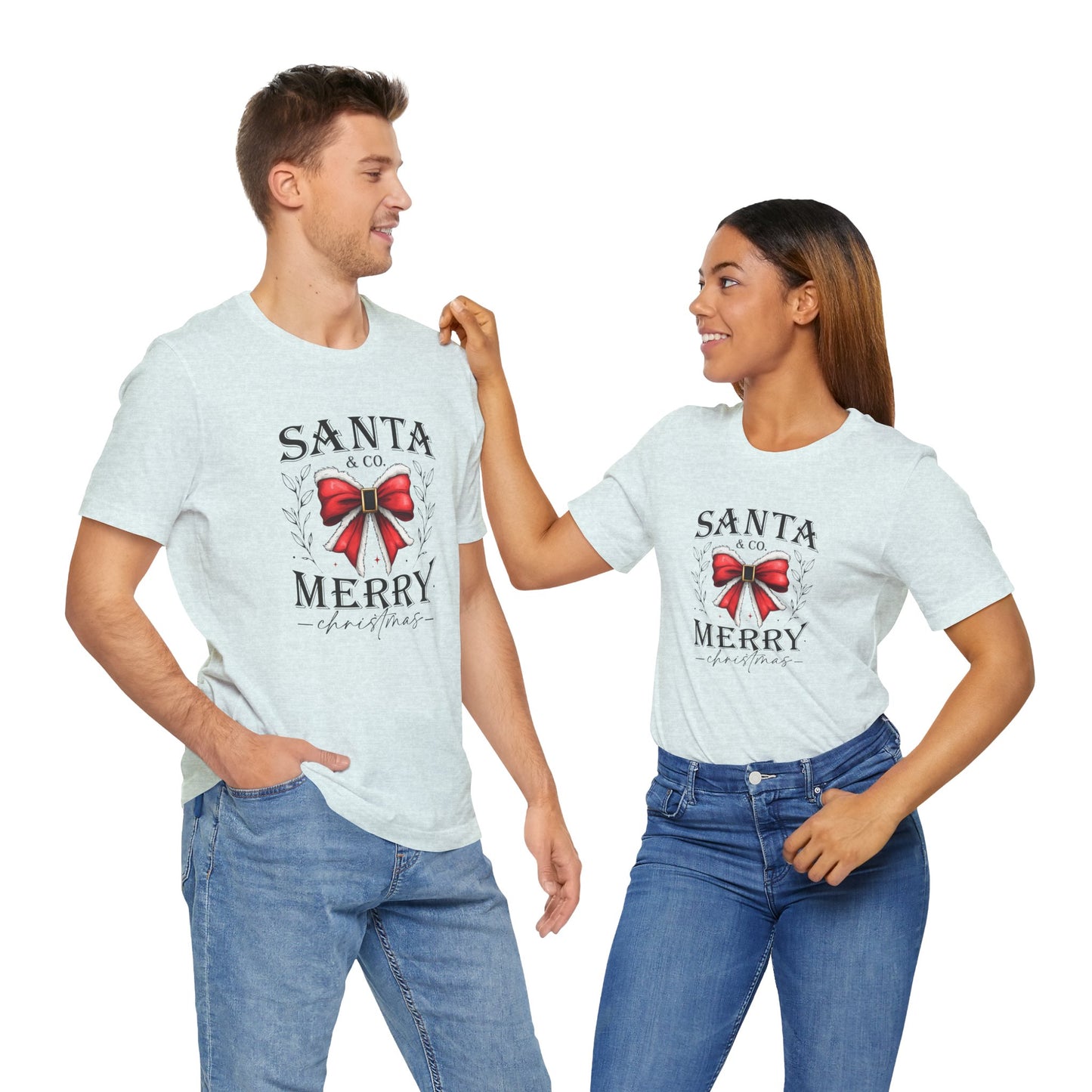 Santa and Co Merry Christmas Unisex Jersey Short Sleeve Tee - sizes S - 3X