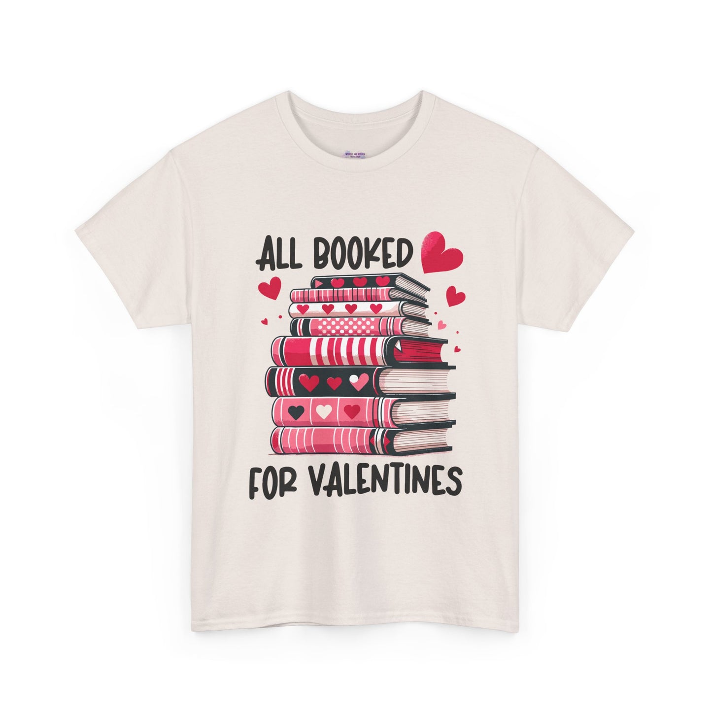 Valentine's Day Book Lover Unisex Tee - sizes S - 5X