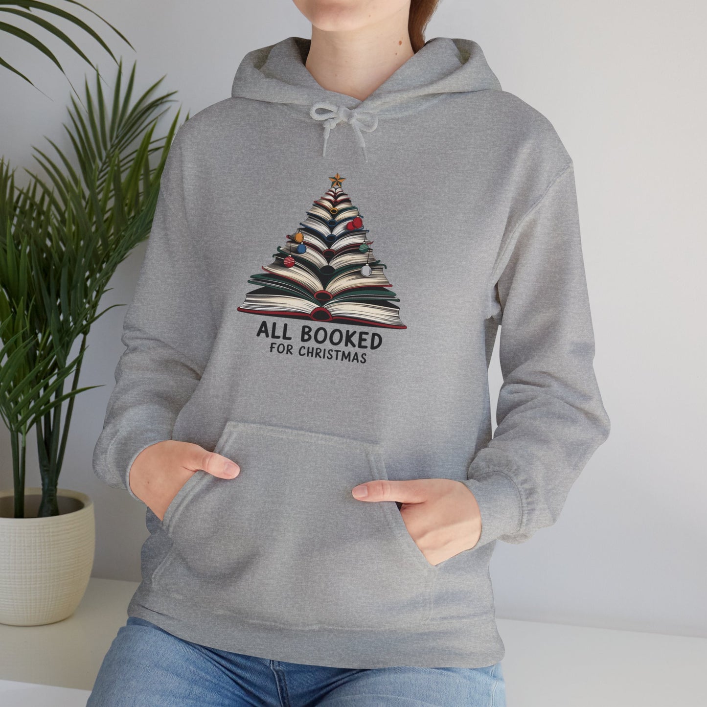 All Booked for Christmas Unisex Heavy Blend™ Hooded Sweatshirt - sizes S - 5X