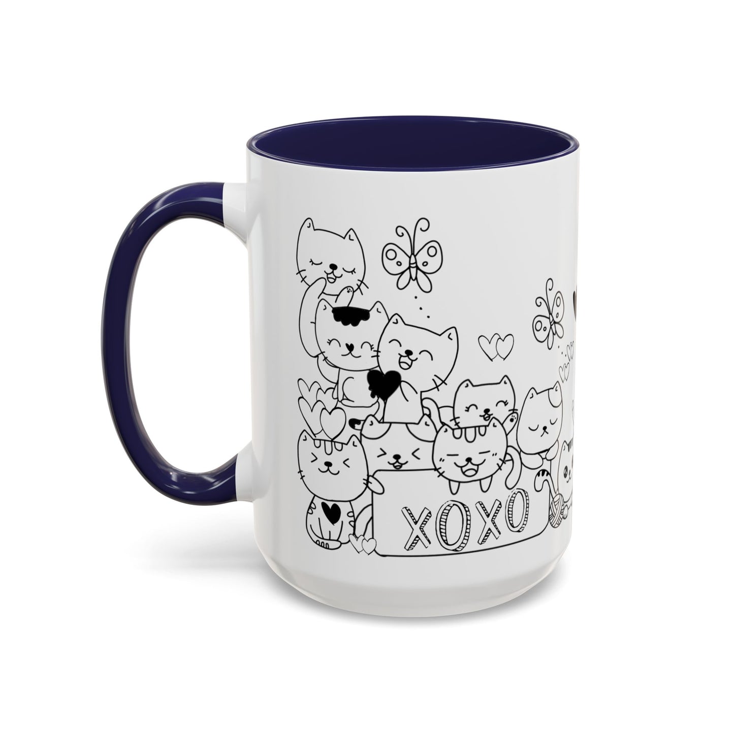Coffee Mug - Valentine's Day Cat Love Mug for Cat Lovers
