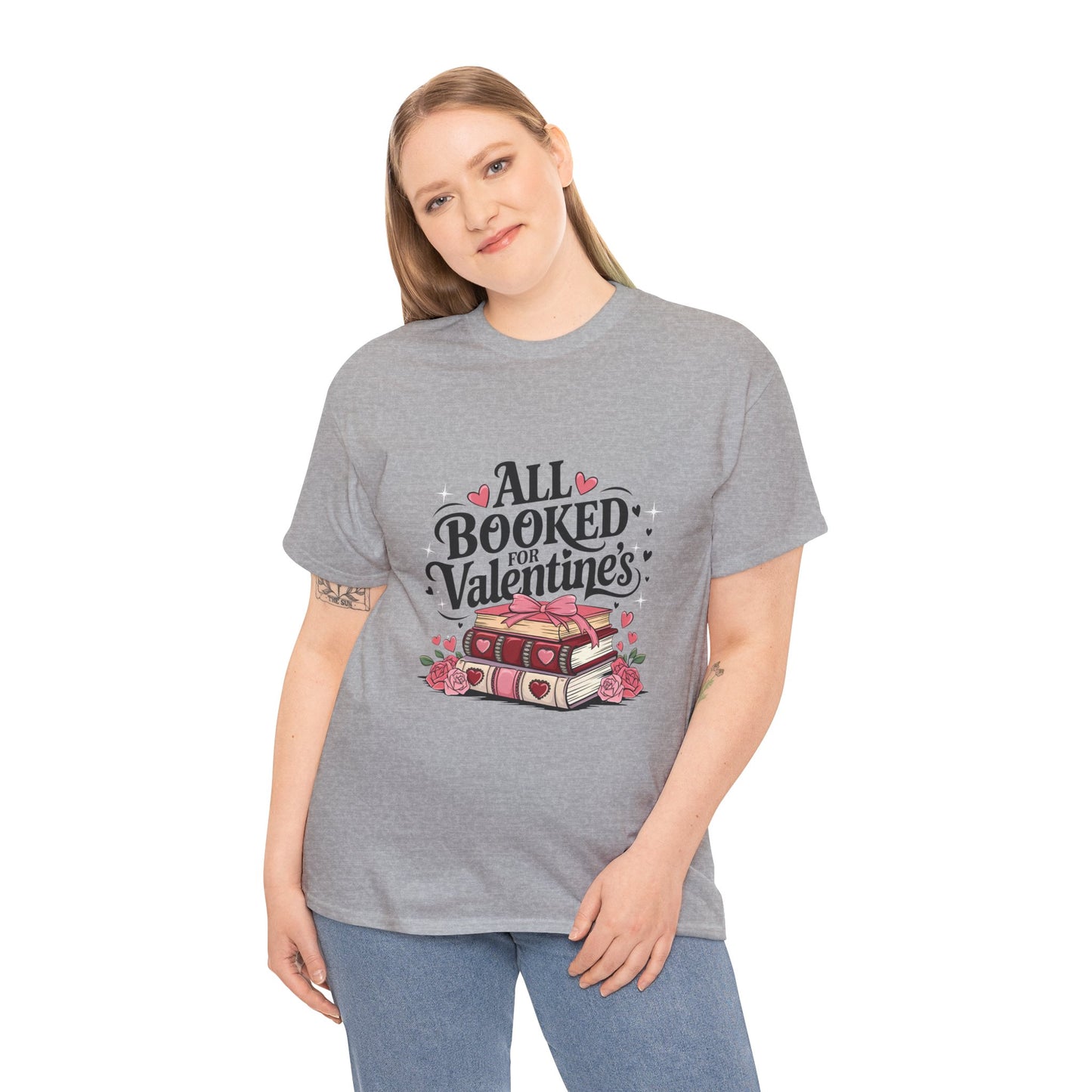 Valentine's Day Book Lover Unisex Tee - sizes S - 5X