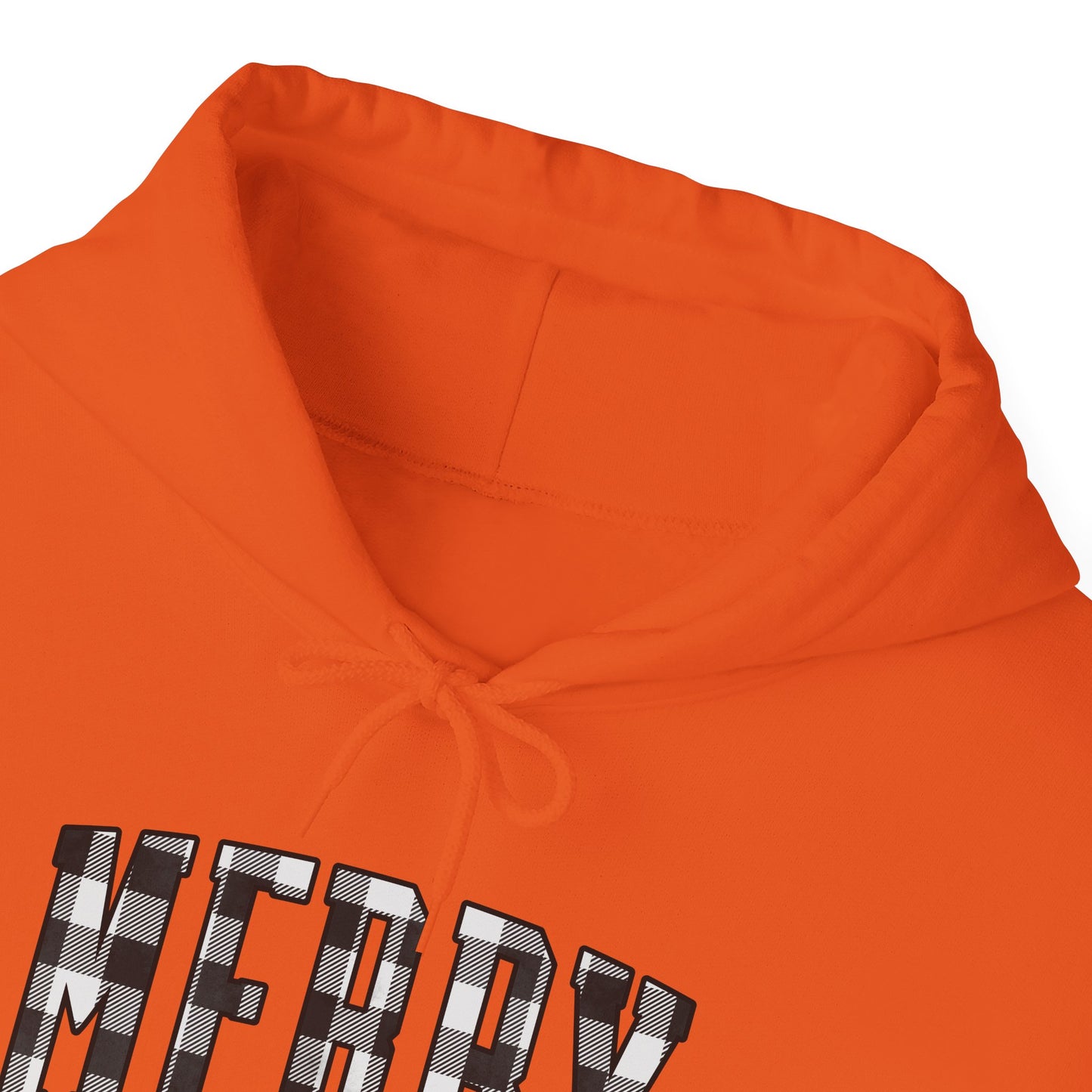 Buffalo Plaid Merry Christmas Unisex Heavy Blend™ Hooded Sweatshirt - size S - 3X
