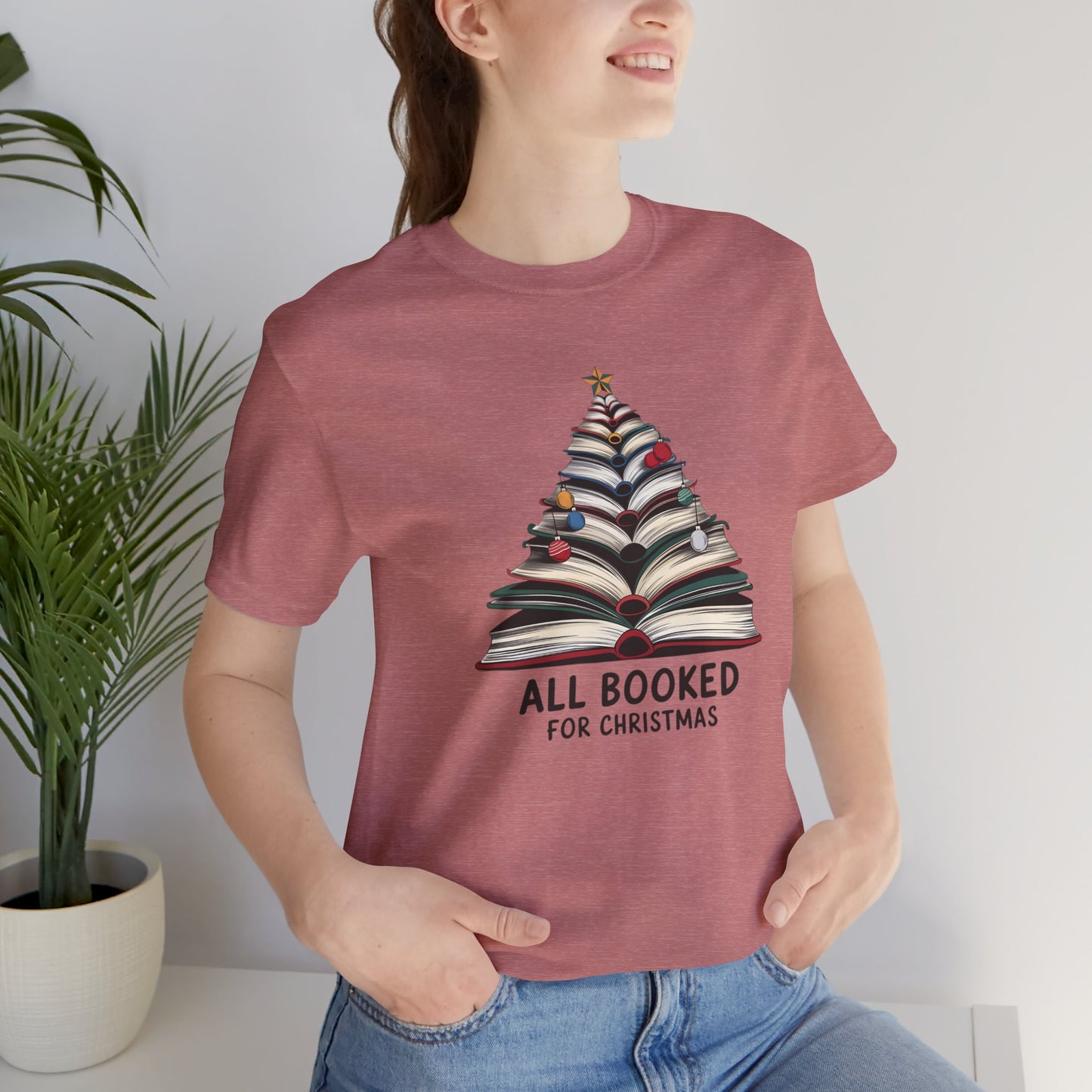 All Booked for Christmas Unisex Jersey Short Sleeve T-shirt - sizes S - 3X