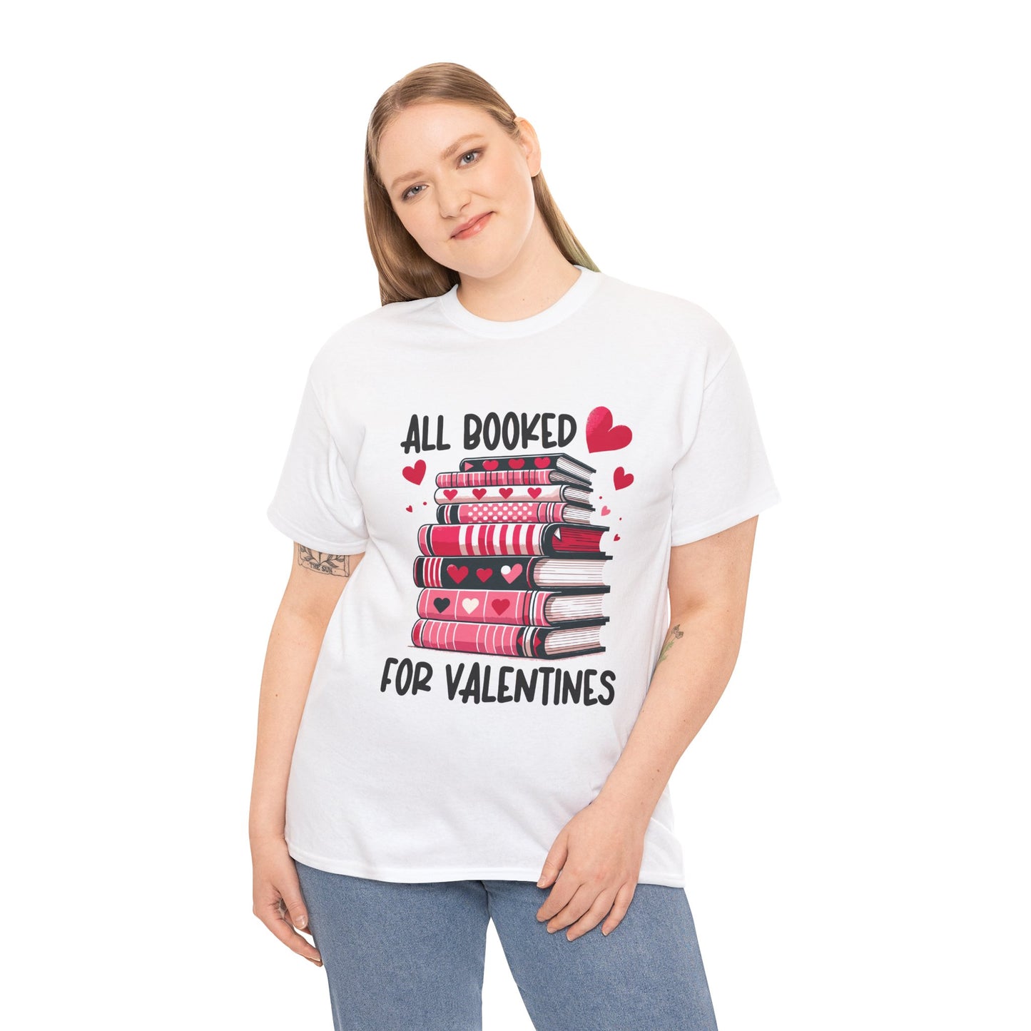 Valentine's Day Book Lover Unisex Tee - sizes S - 5X