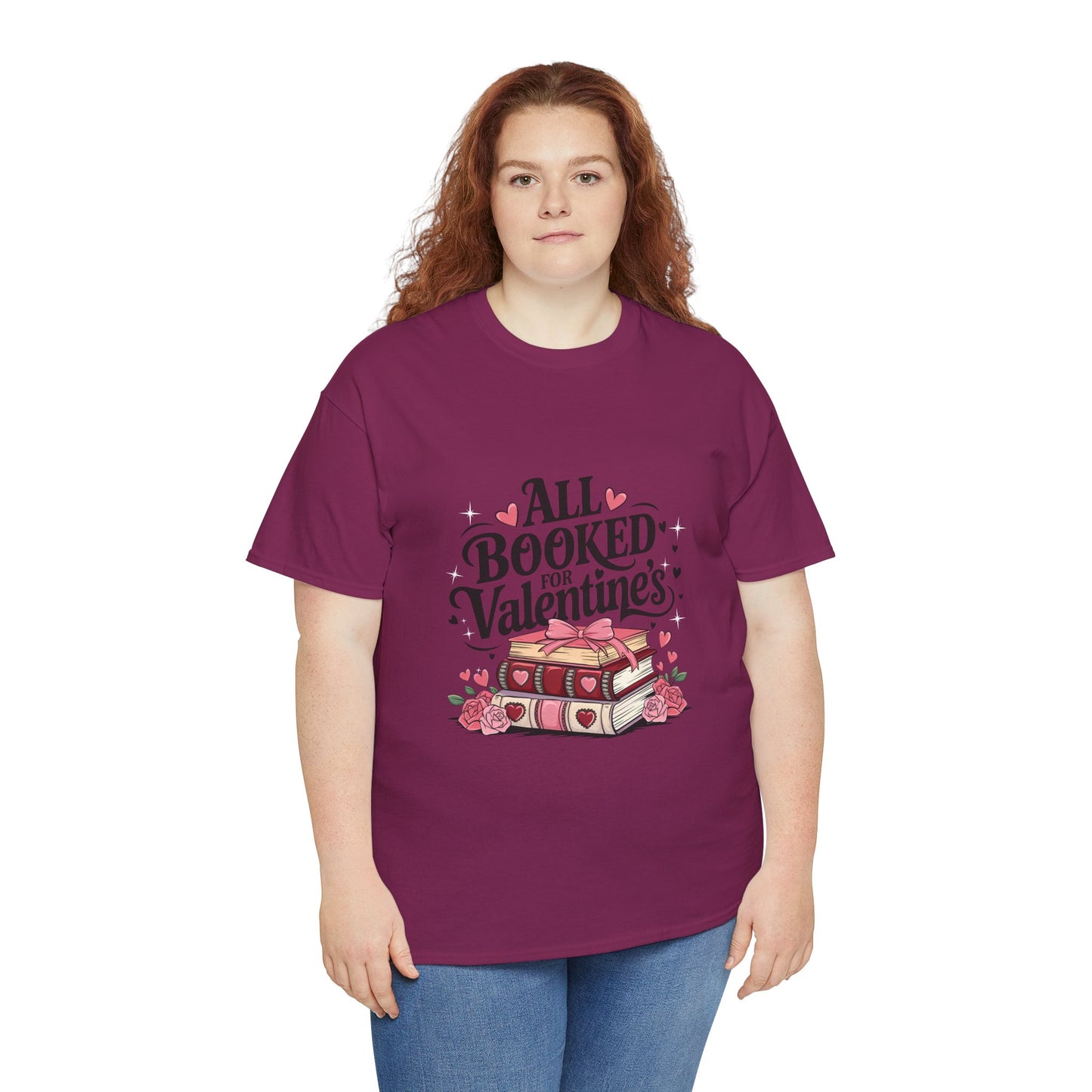 Valentine's Day Book Lover Unisex Tee - sizes S - 5X