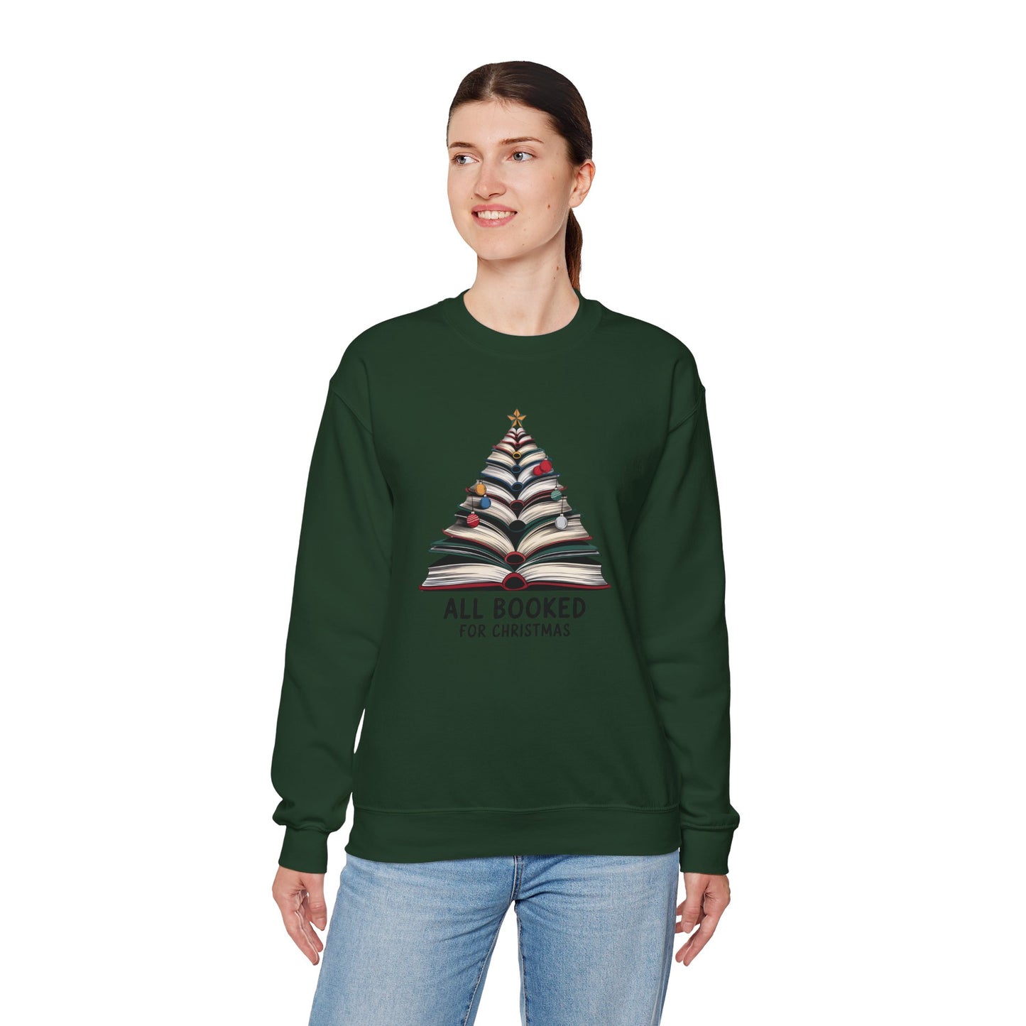 All Booked for Christmas Unisex Heavy Blend™ Crewneck Sweatshirt - sizes S - 3X