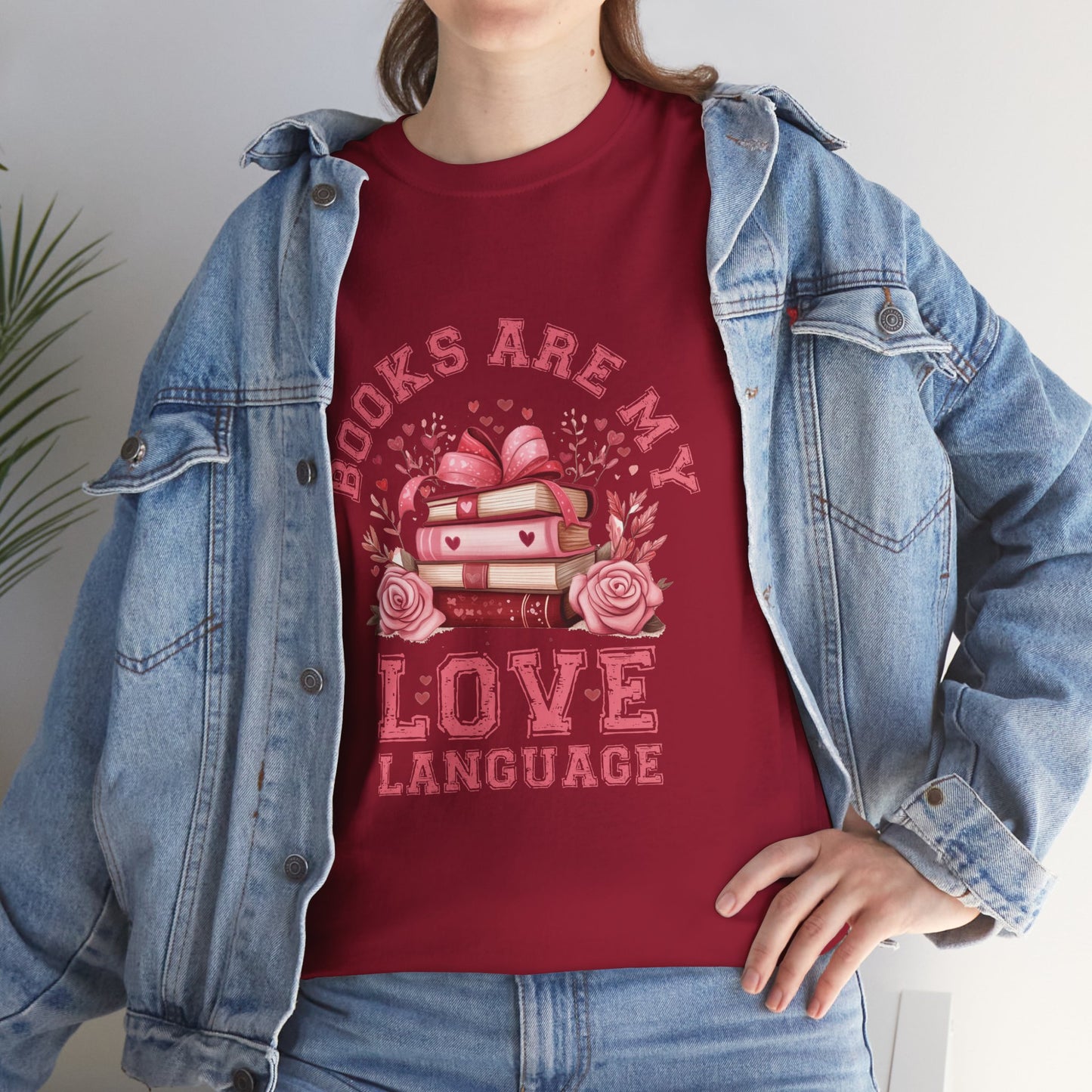 Books are My Love Language Unisex Tee - Valentine's Day Gift for Book Lovers