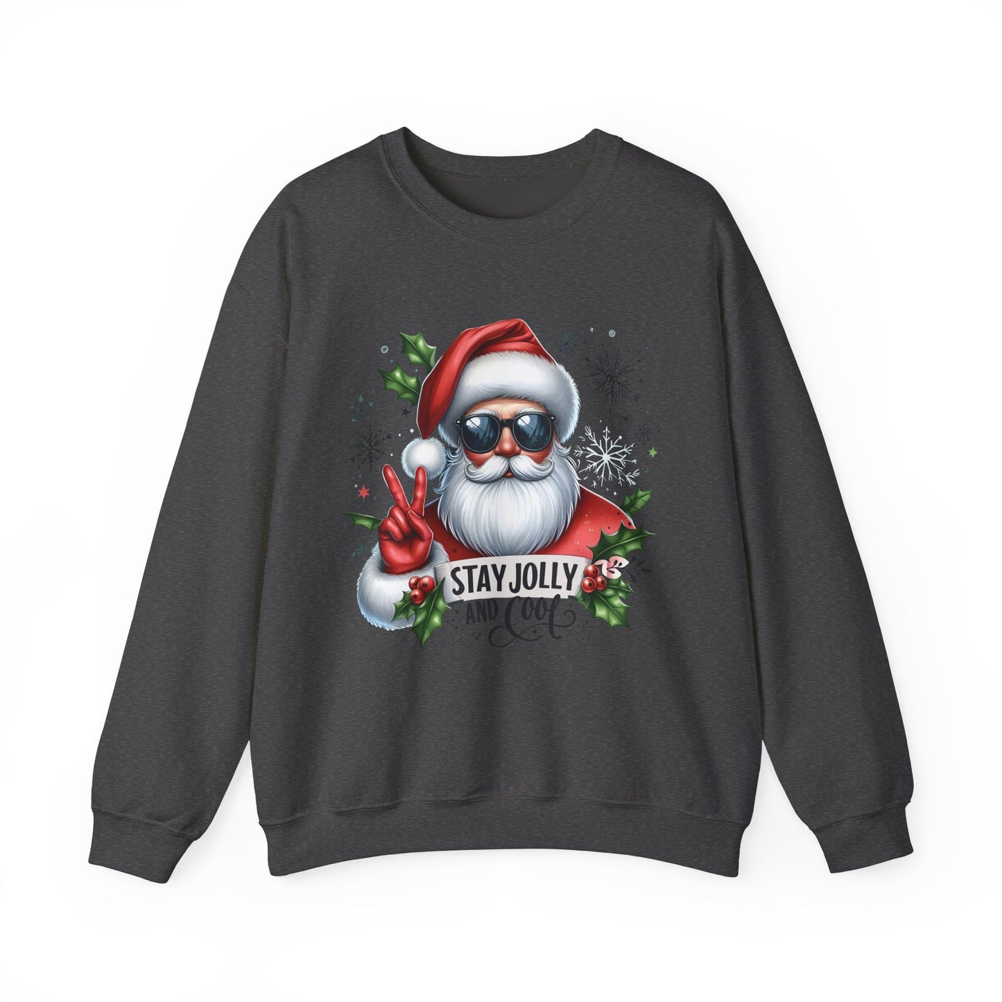 Funny Santa Christmas Unisex Heavy blend Crew Neck Sweatshirt