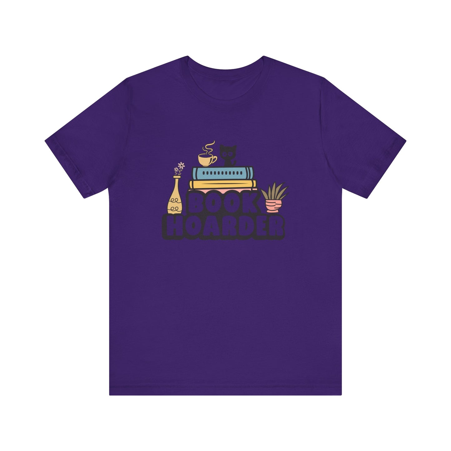 Book Hoarder Unisex Tee - Cat Lover Book Lover Funny Gift - sizes S - 3X
