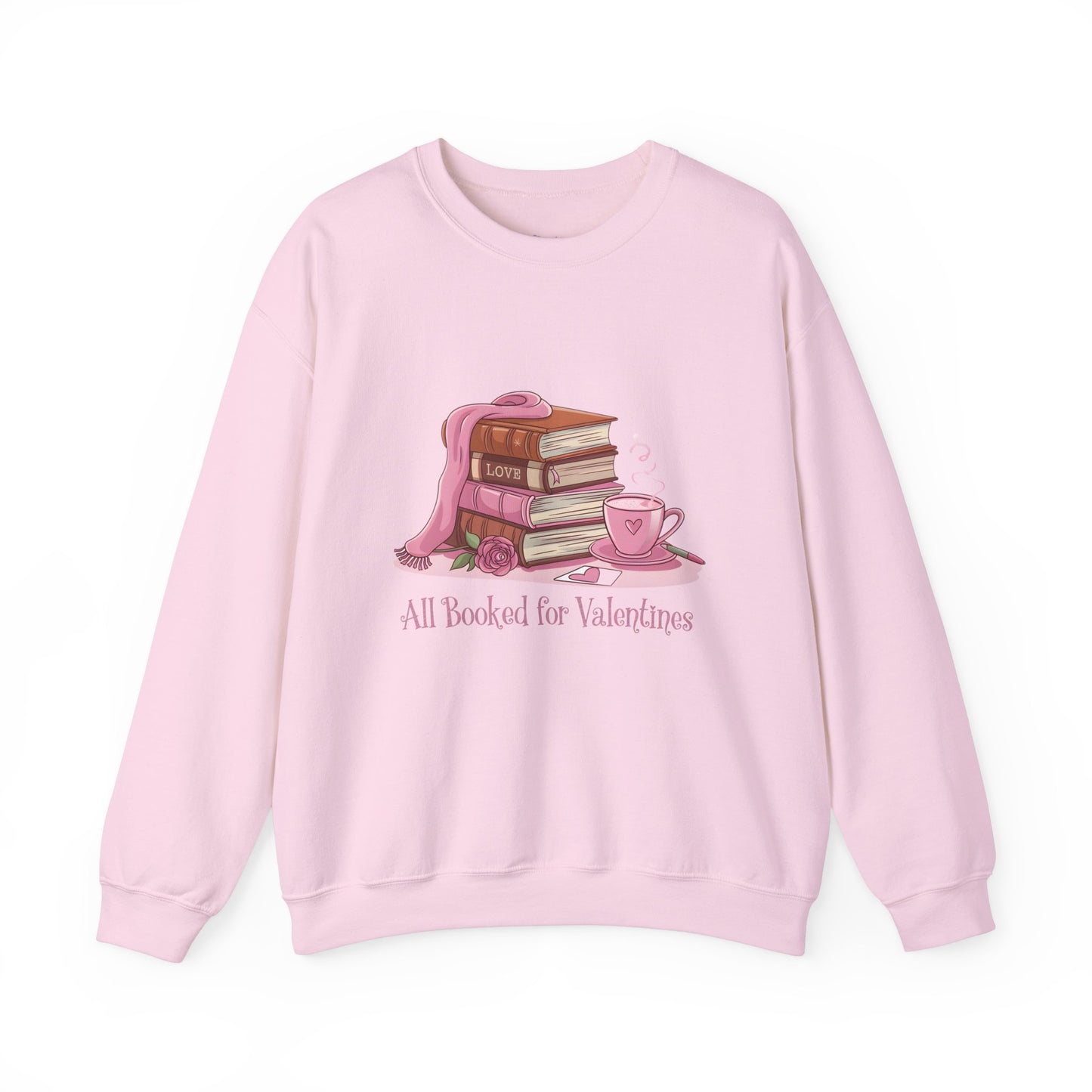 Valentine's Day Book Lover Crewneck Sweatshirt - S - 5X