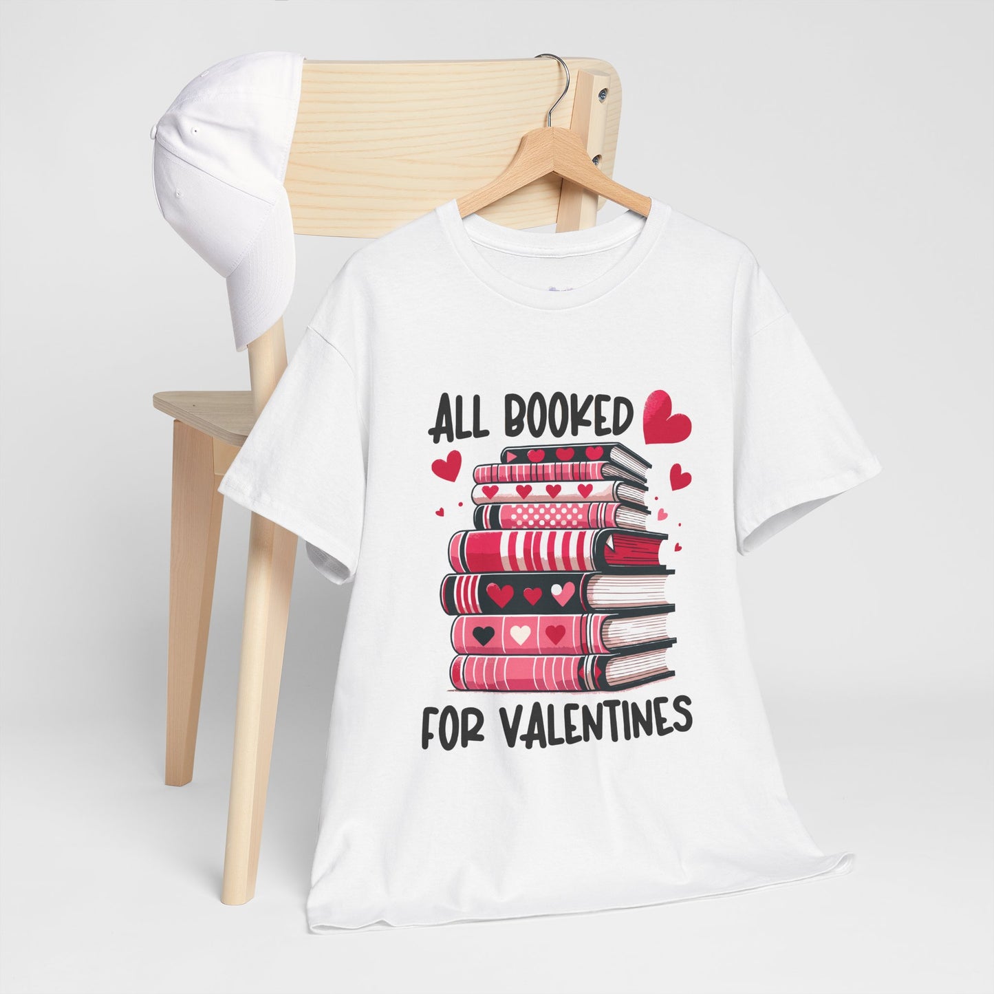 Valentine's Day Book Lover Unisex Tee - sizes S - 5X