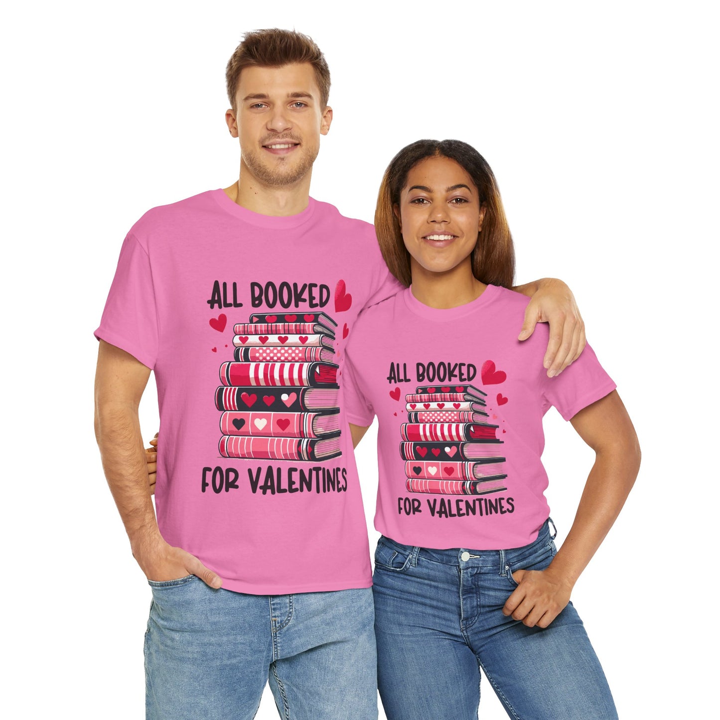 Valentine's Day Book Lover Unisex Tee - sizes S - 5X