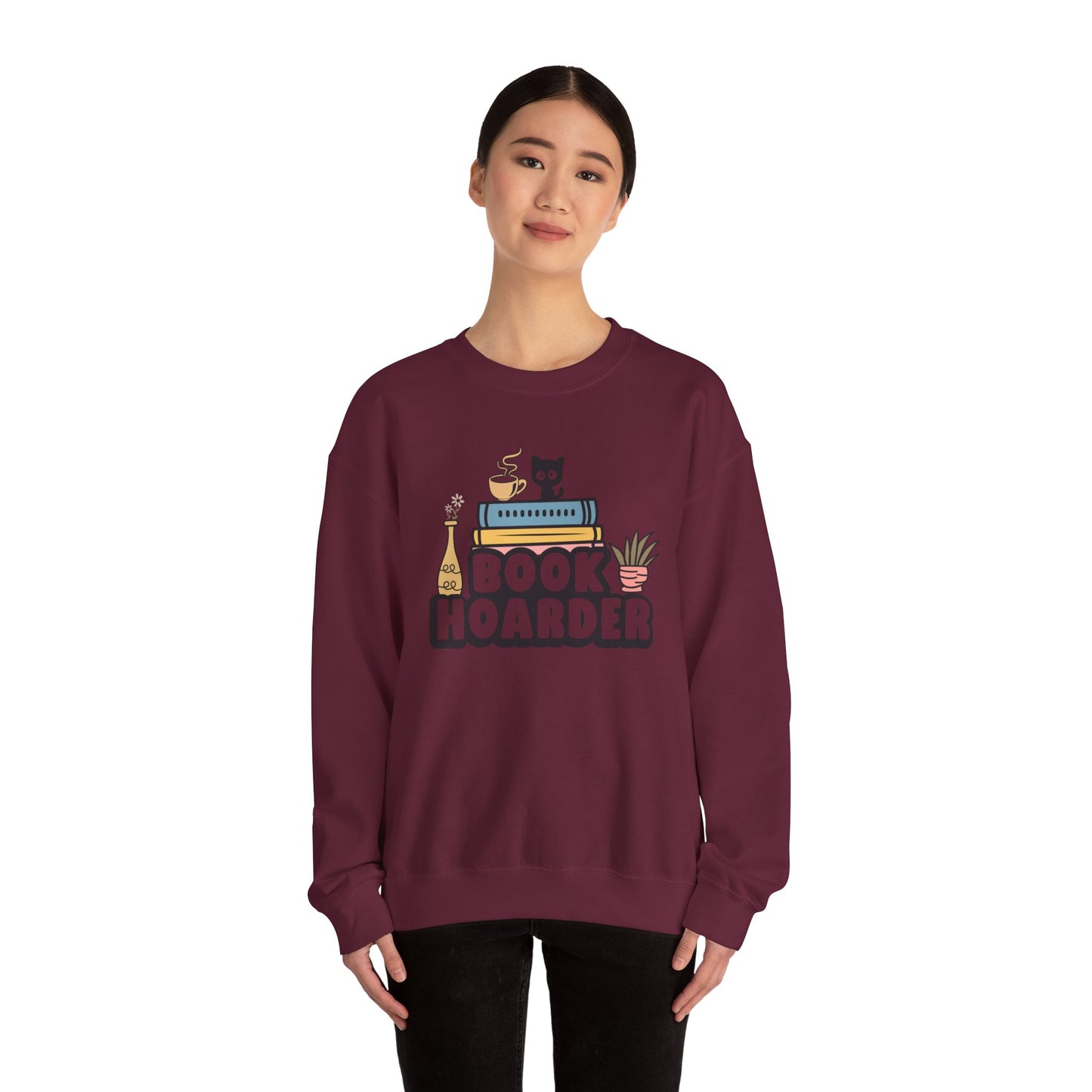 Book Hoarder Unisex Heavy Blend Sweatshirt - size S - 3X
