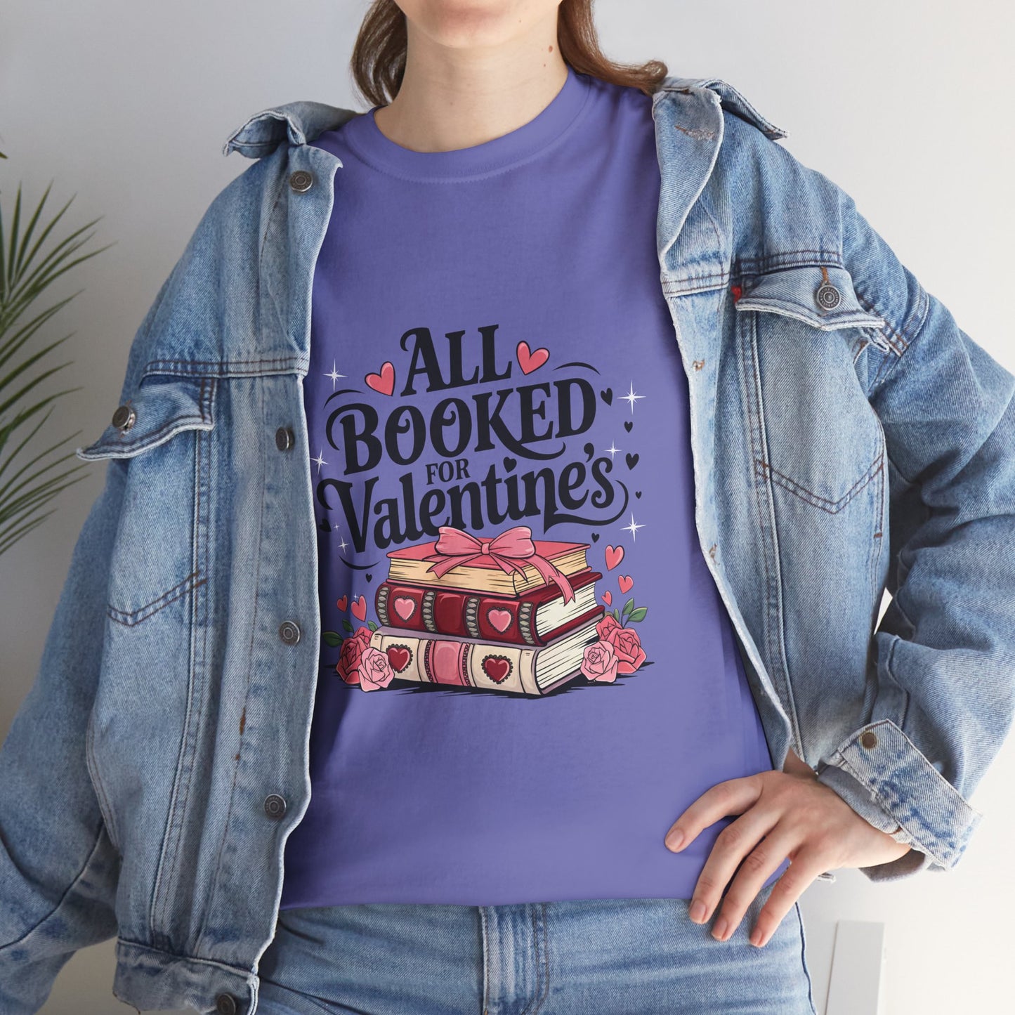 Valentine's Day Book Lover Unisex Tee - sizes S - 5X